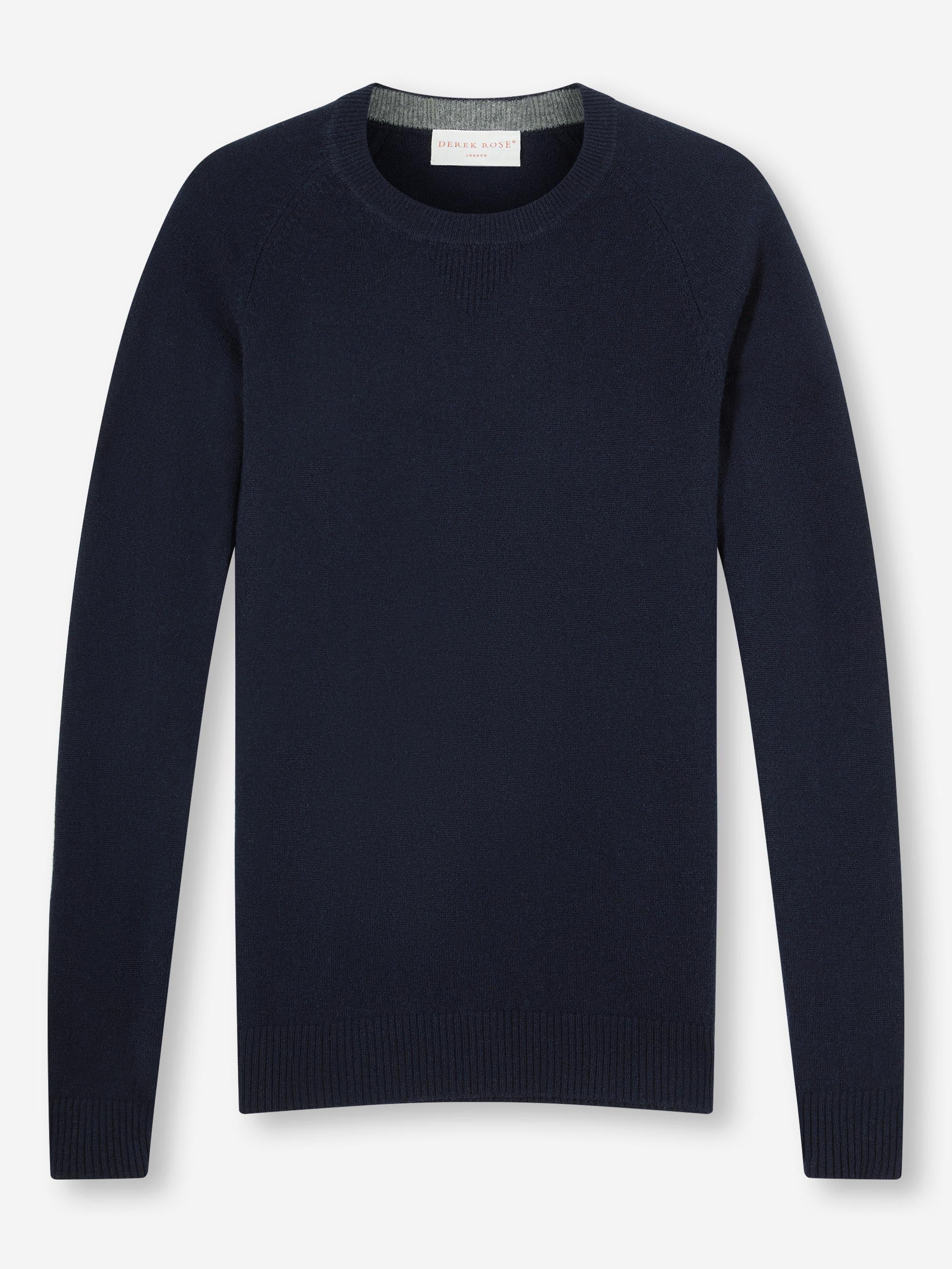 Men's Finley Sweater and Track Pants Cashmere Set Navy - Image 5