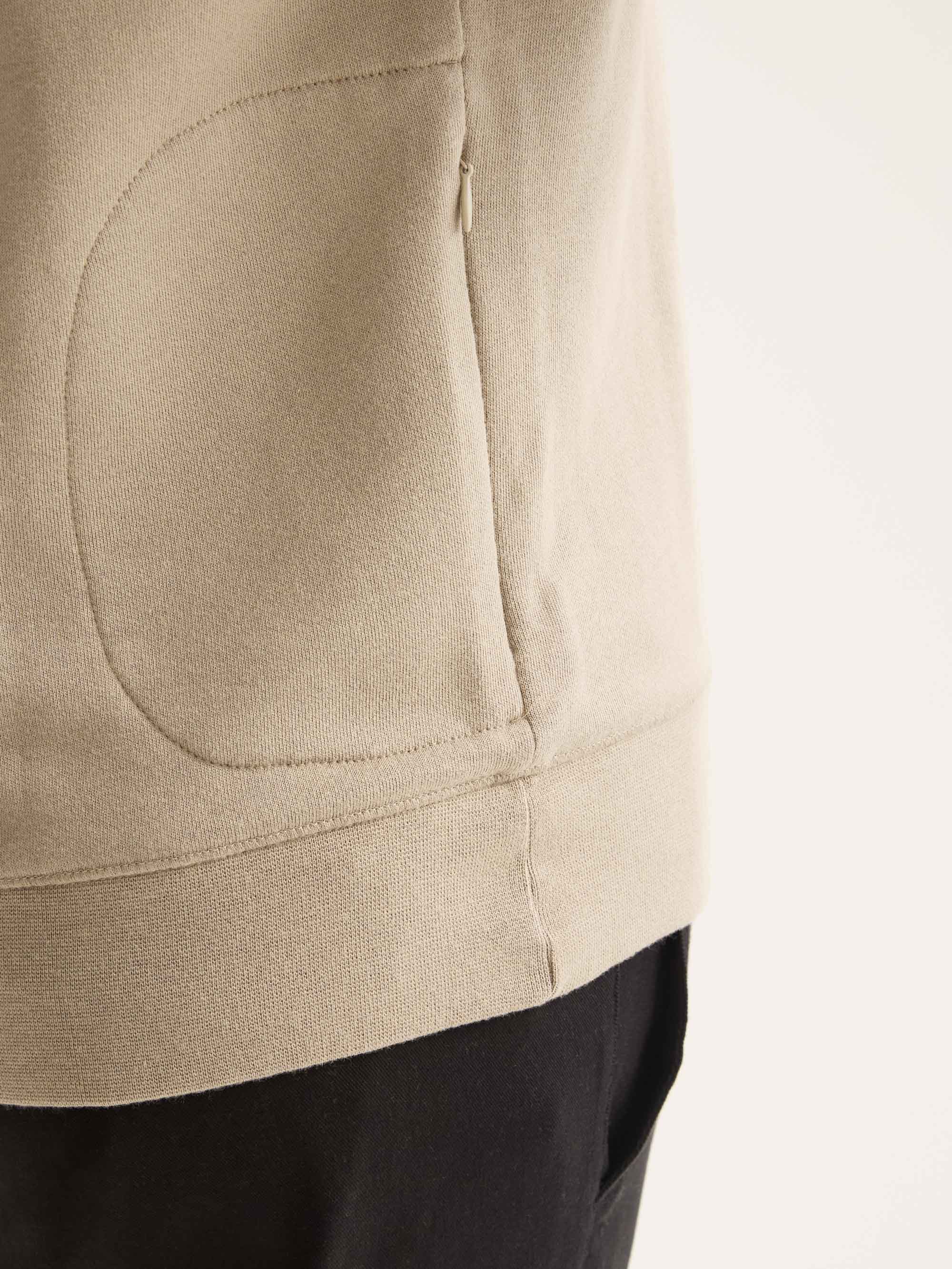 Men's Half-Zip Pullover Quinn Cotton Modal Taupe - Image 6