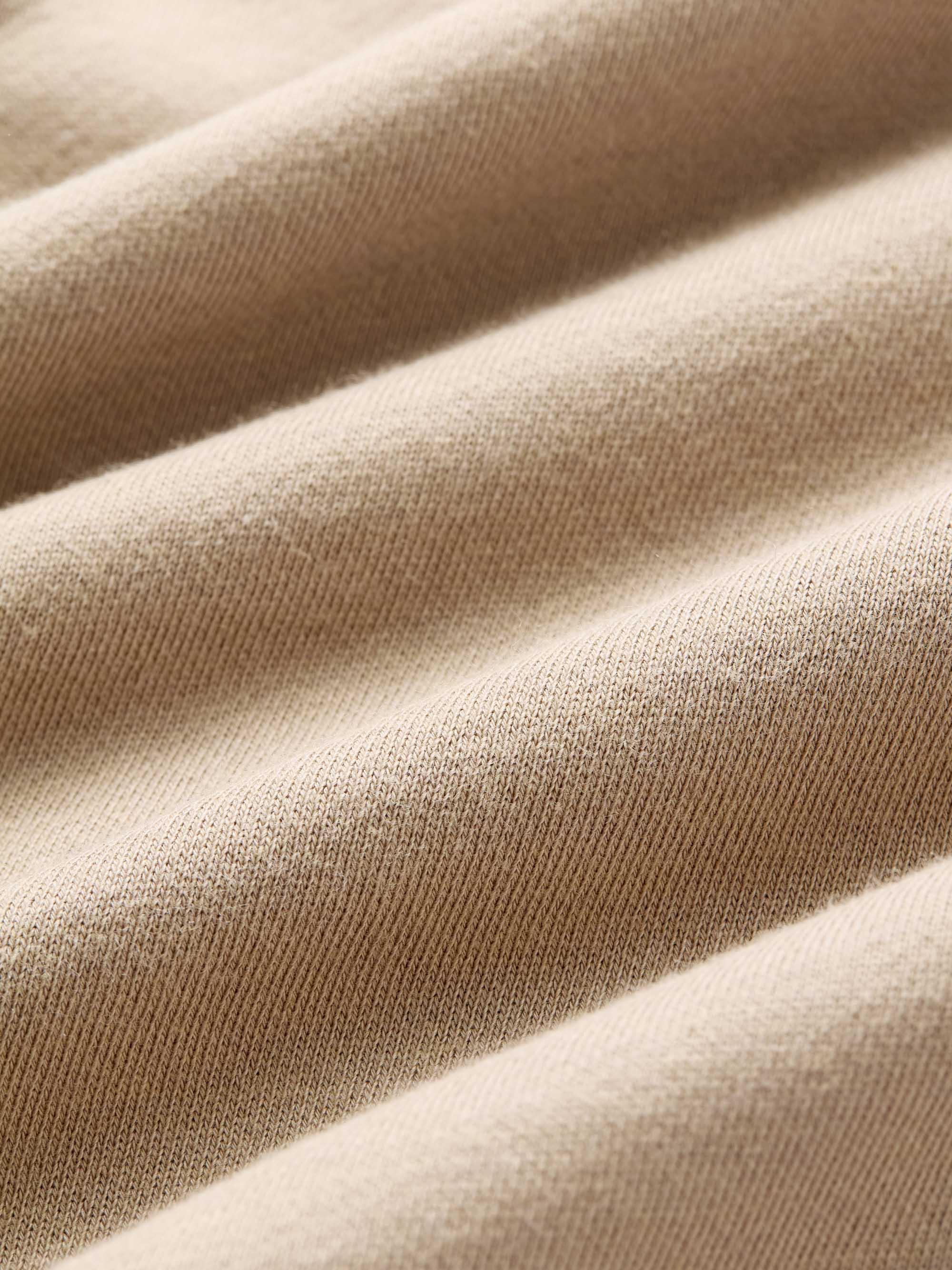 Men's Half-Zip Pullover Quinn Cotton Modal Taupe - Image 7