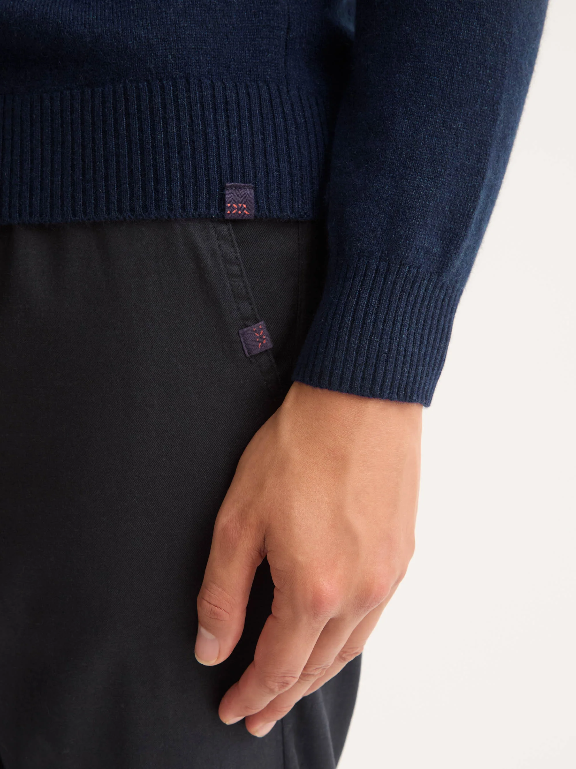 Men's Half-Zip Sweater Finley Cashmere Navy - Image 6