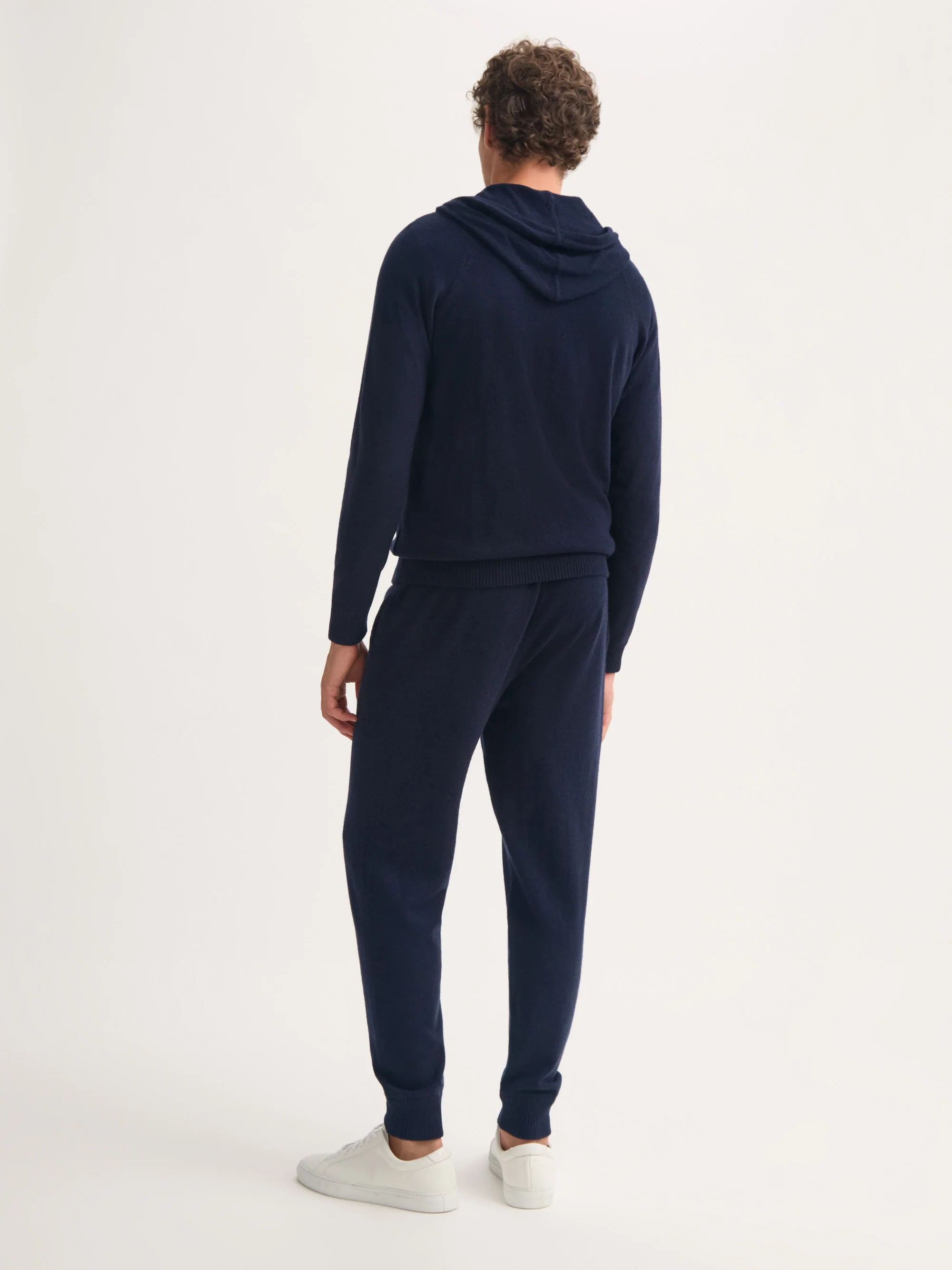 Men's Zip Up Hoodie Finley Cashmere Navy - Image 4