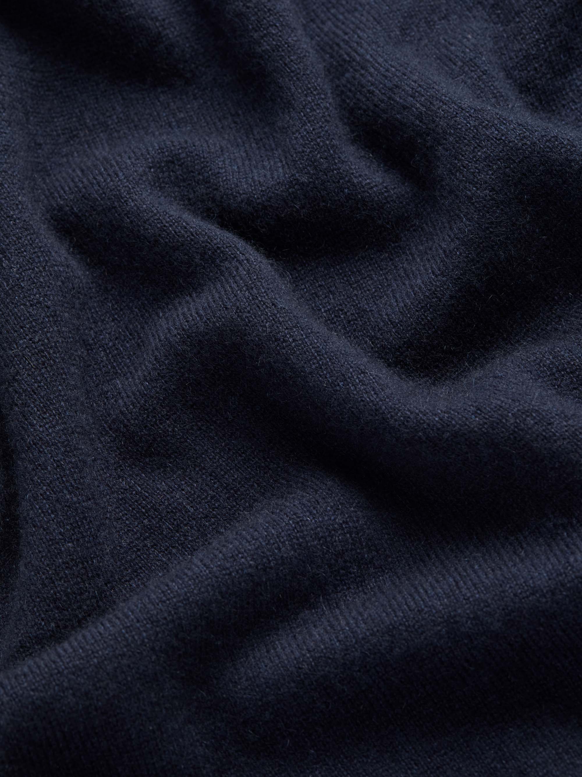Men's Zip Up Hoodie Finley Cashmere Navy - Image 8