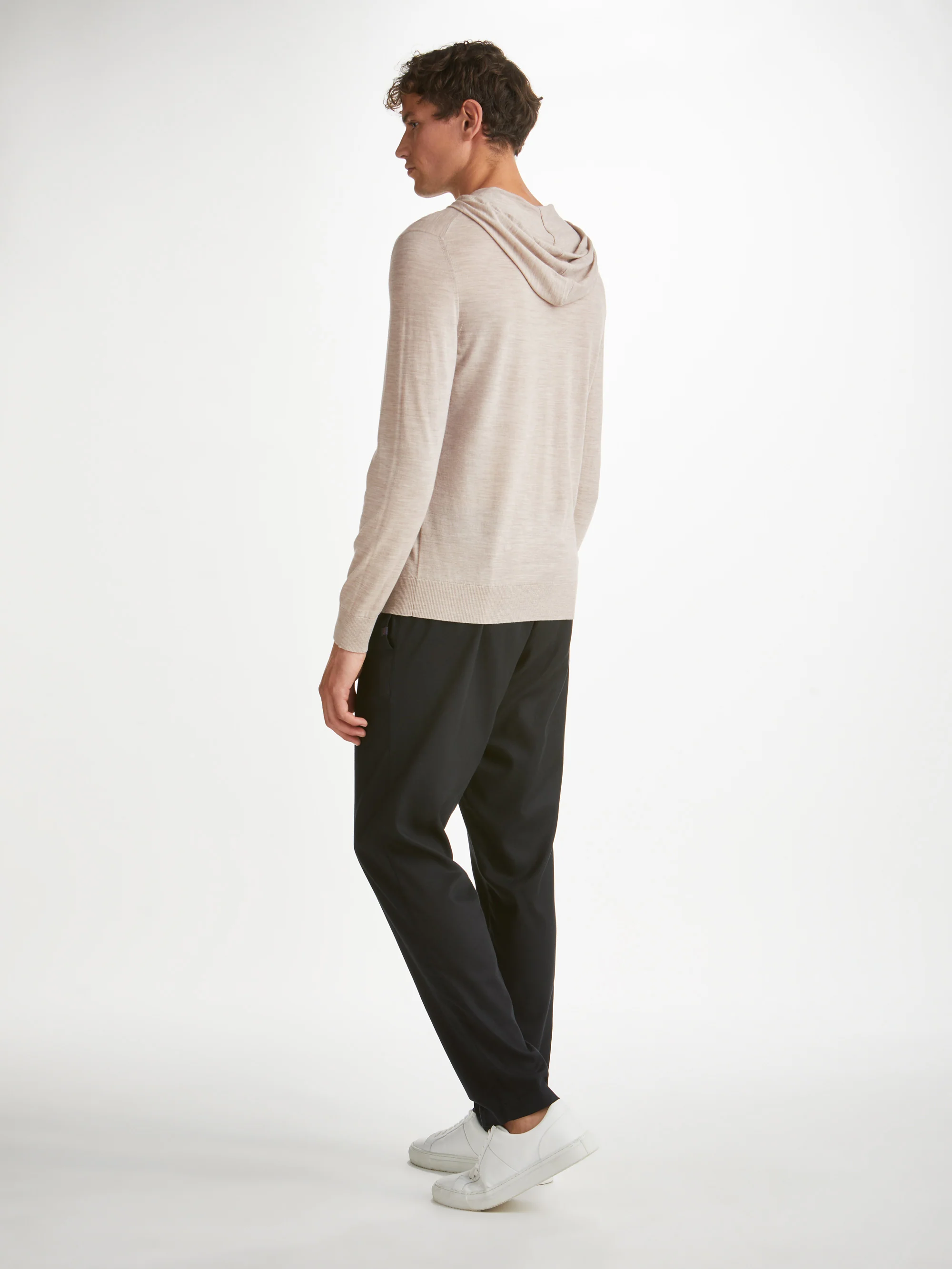 Men's Pullover Hoodie Orson Merino Wool Oat - Image 3