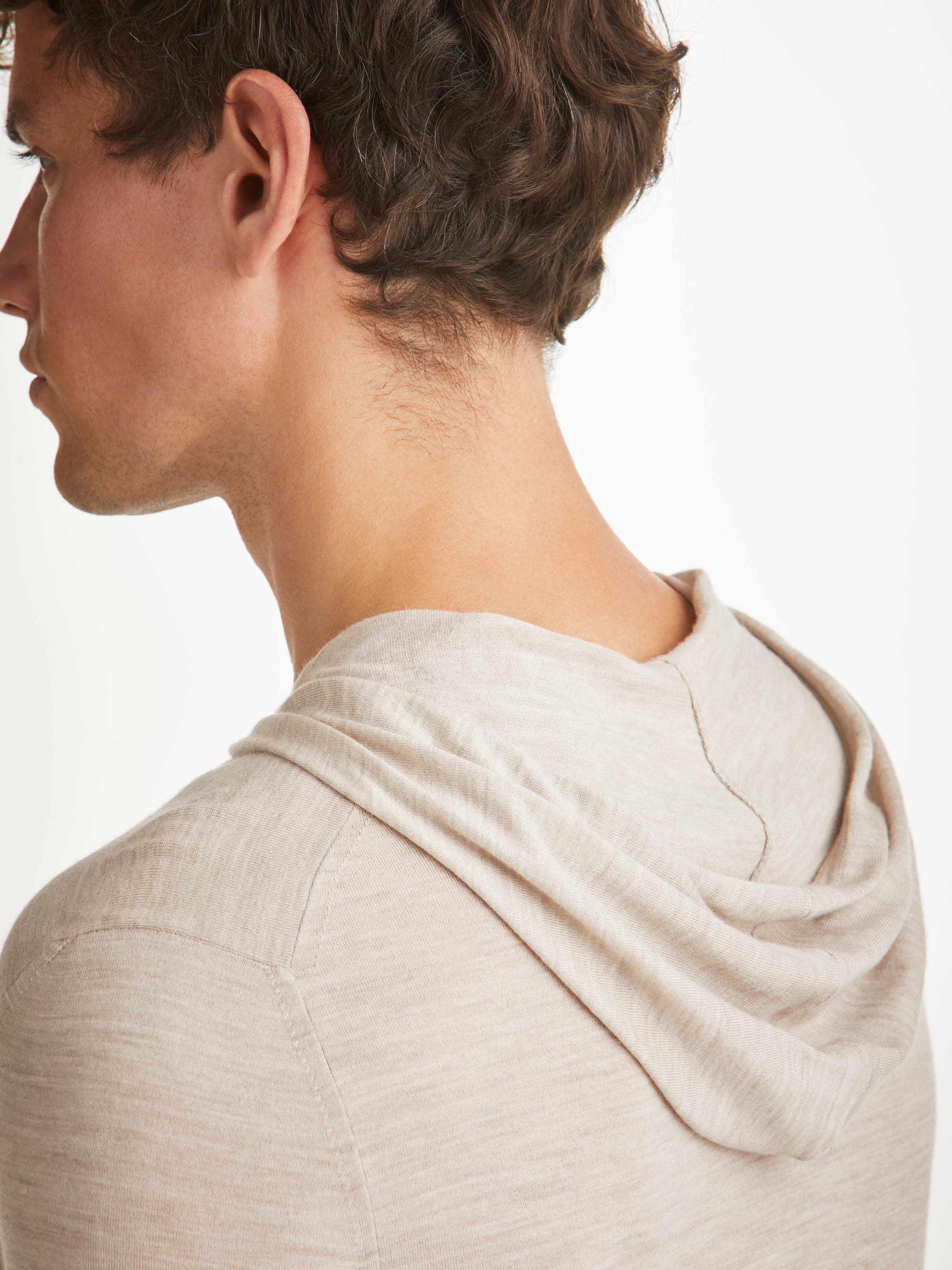 Men's Pullover Hoodie Orson Merino Wool Oat - Image 5