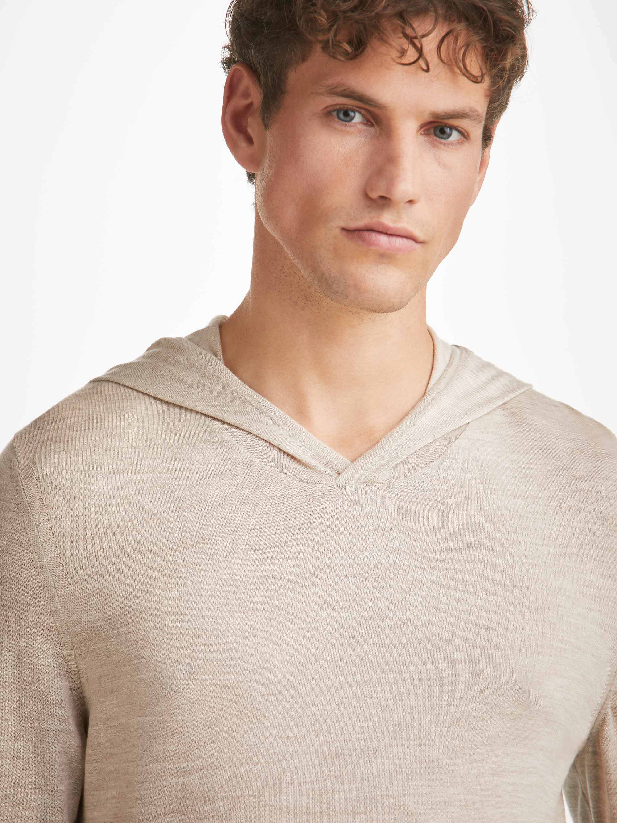 Men's Pullover Hoodie Orson Merino Wool Oat - Image 6