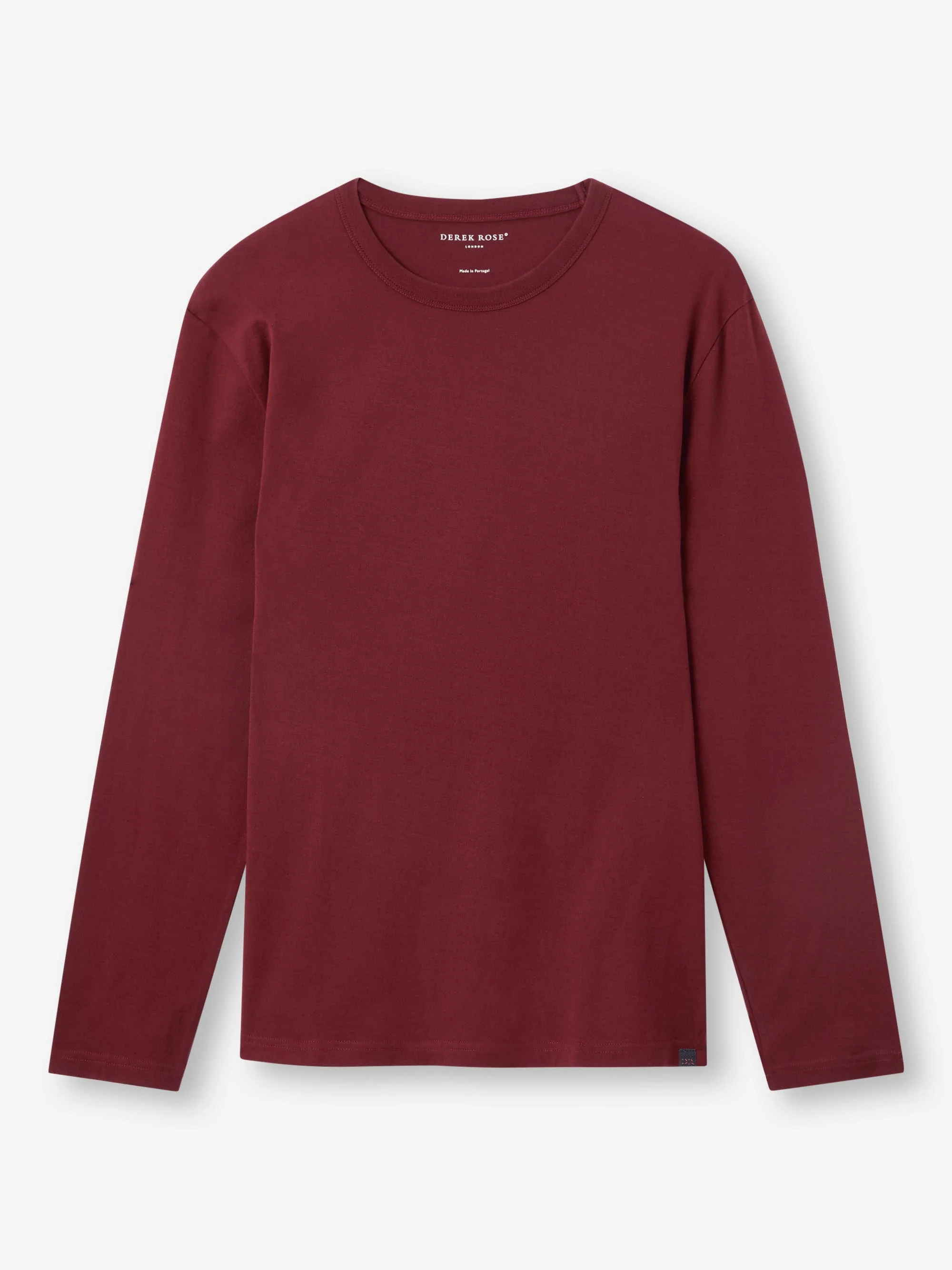 Men's Long Sleeve T-Shirt Barny Pima Cotton Burgundy