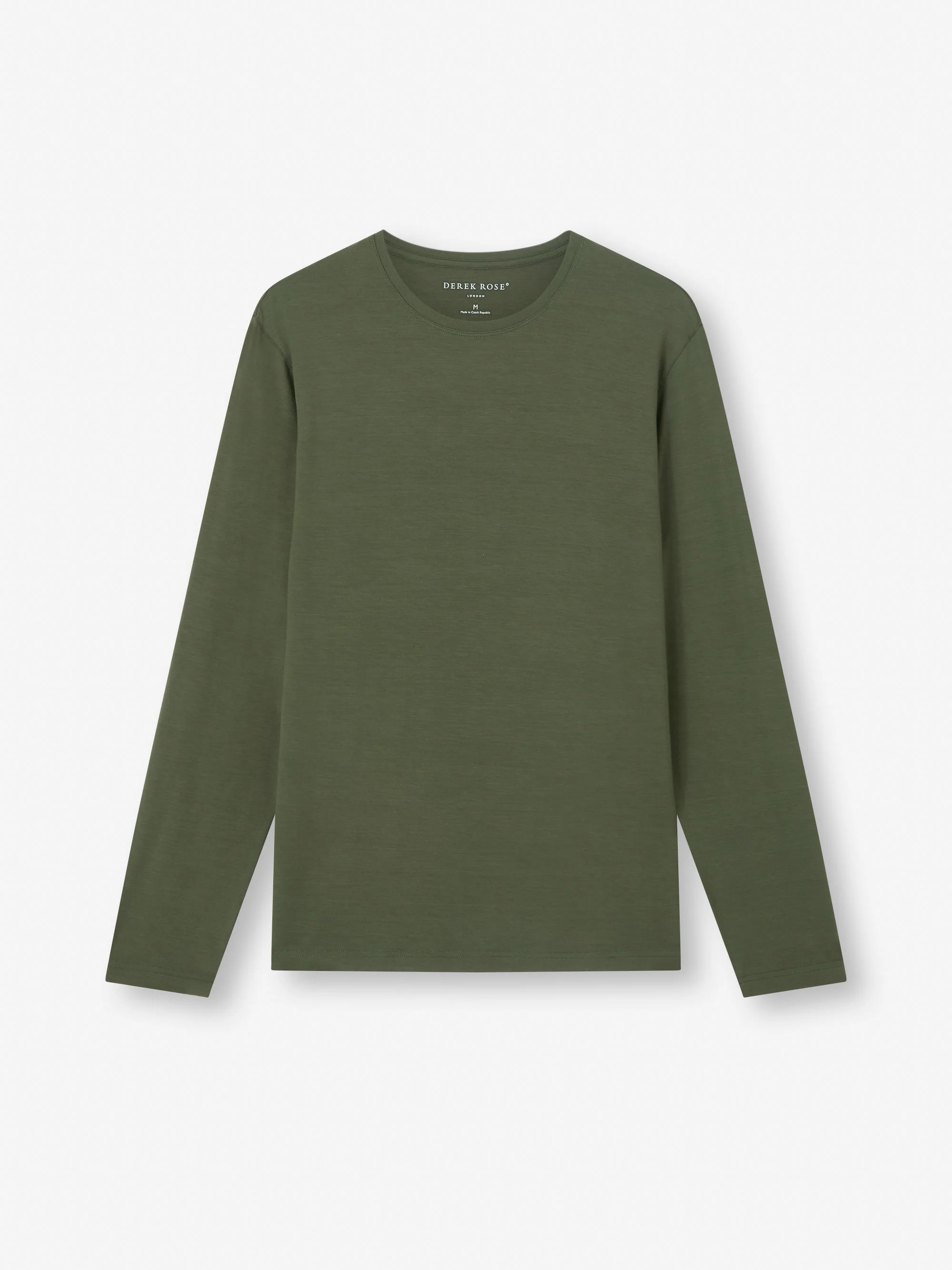 Men's Long Sleeve T-Shirt Basel Micro Modal Stretch Evergreen