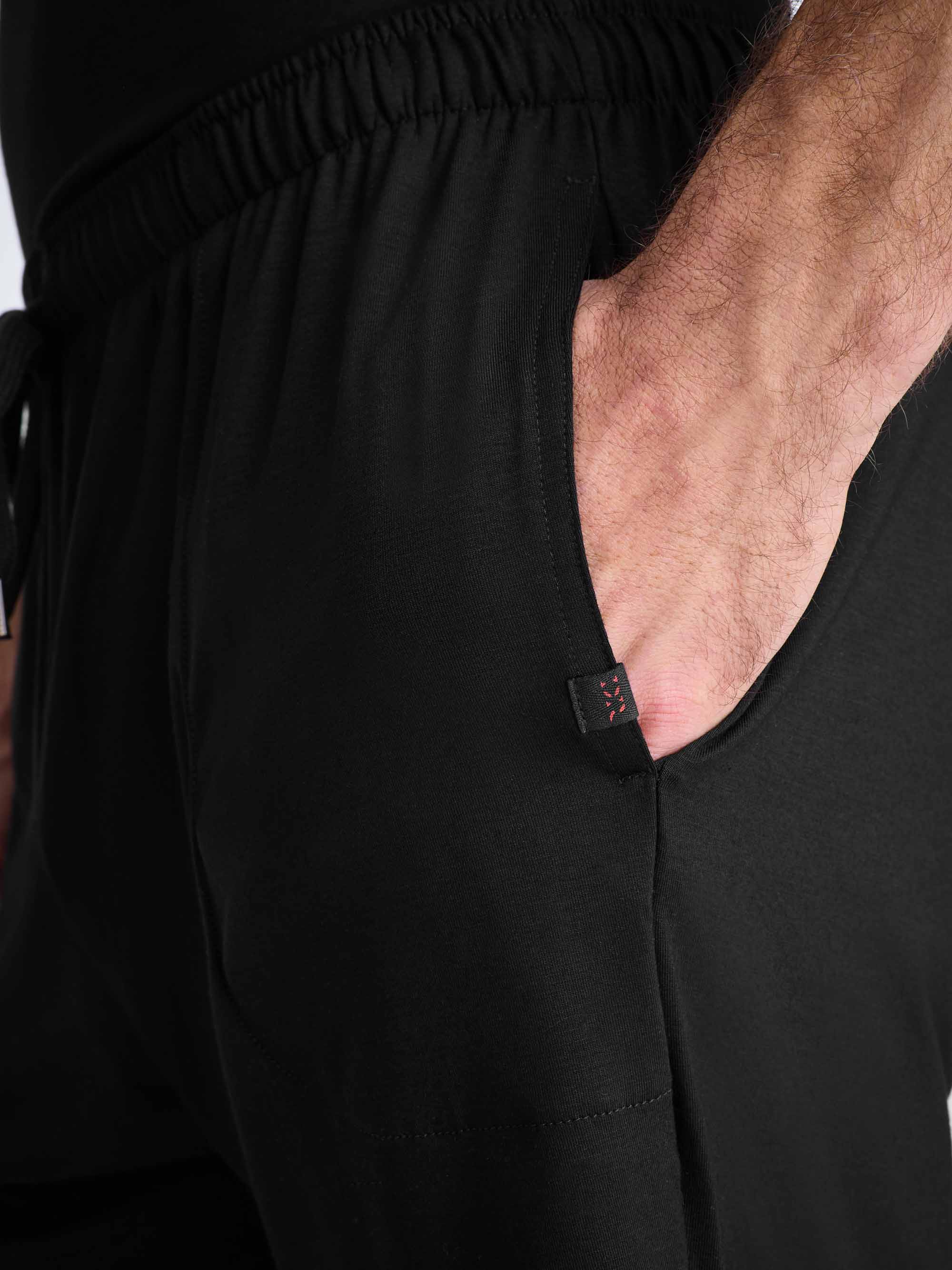 Men's Lounge Shorts Basel Micro Modal Stretch Black - Image 5