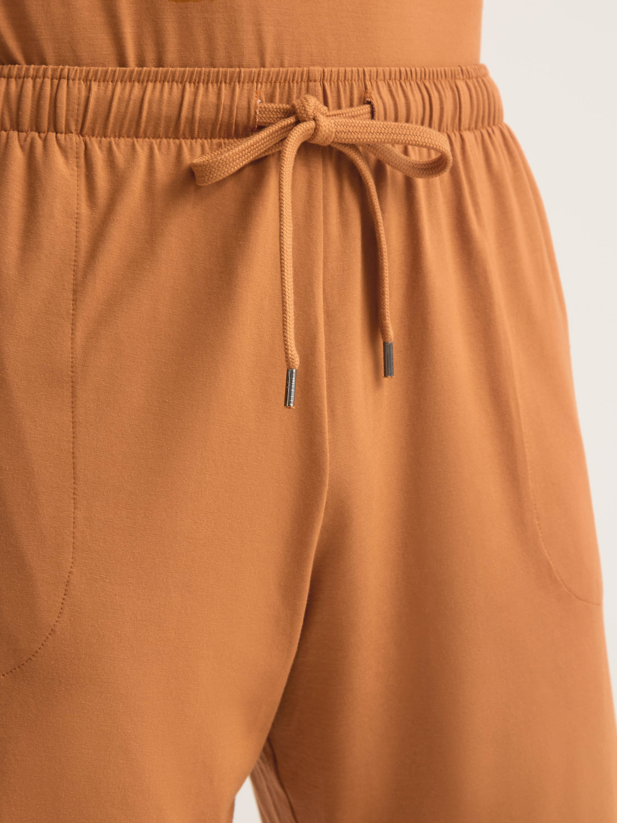 Men's Lounge Shorts Basel Micro Modal Stretch Brick Orange - Image 5