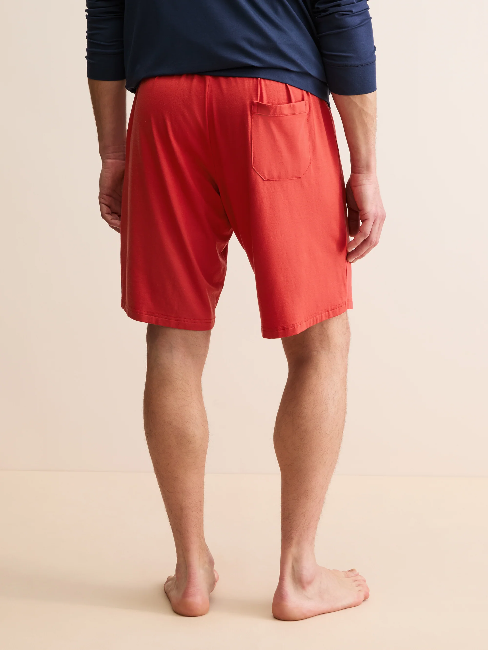 Men's Lounge Shorts Basel Micro Modal Stretch Rich Red - Image 2