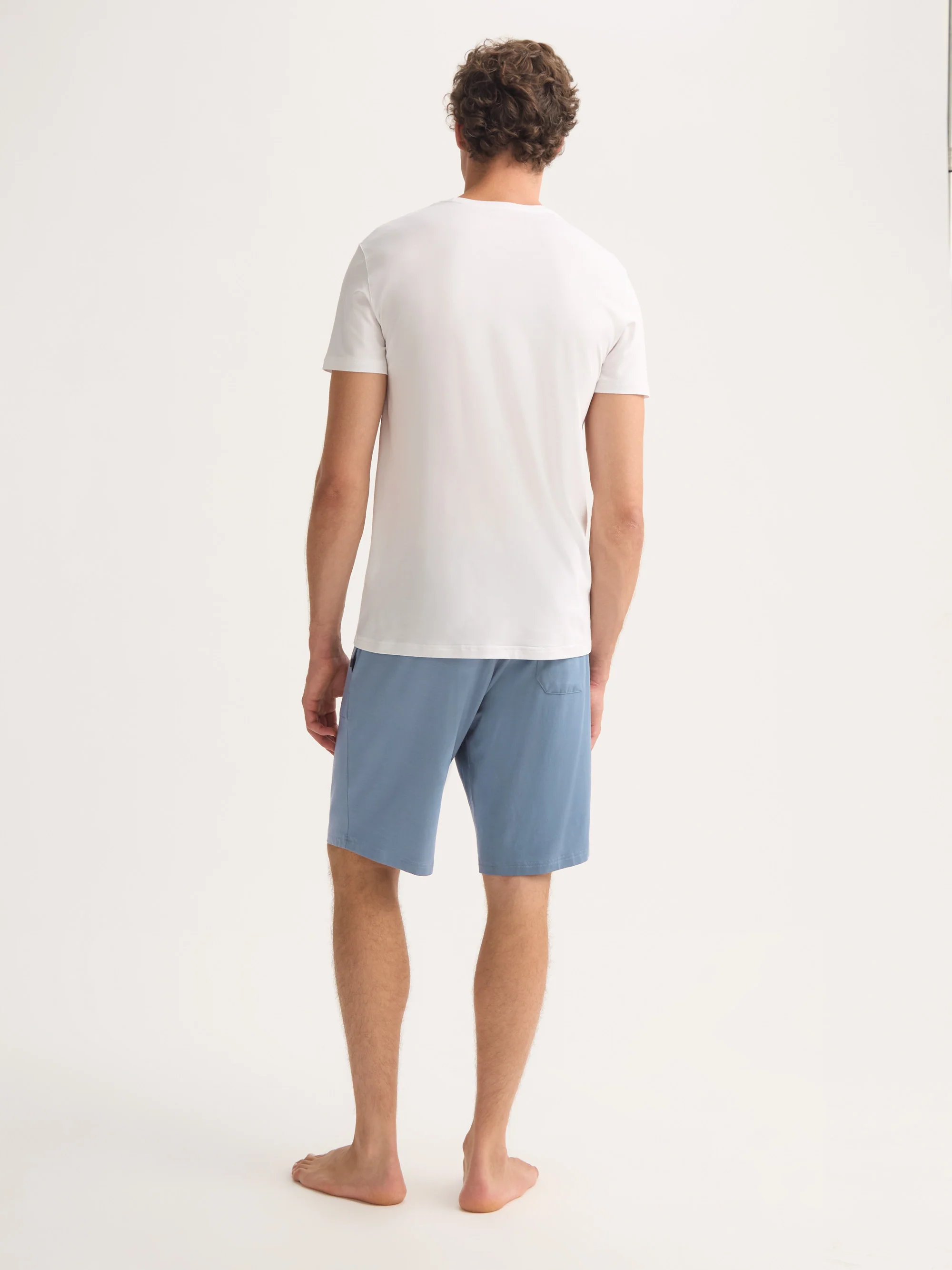 Men's Lounge Shorts Basel Micro Modal Stretch Storm Blue - Image 3