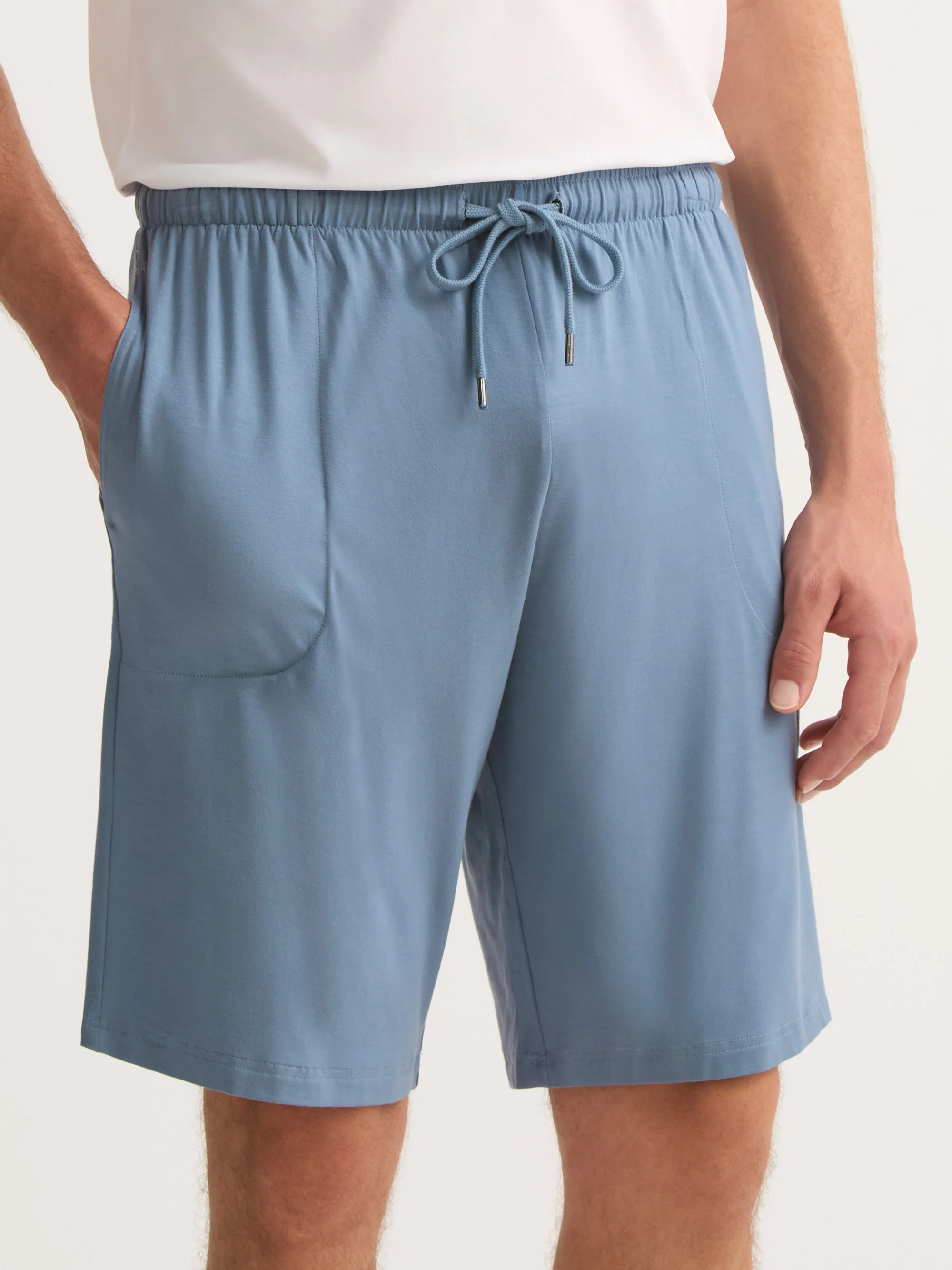 Men's Lounge Shorts Basel Micro Modal Stretch Storm Blue - Image 4