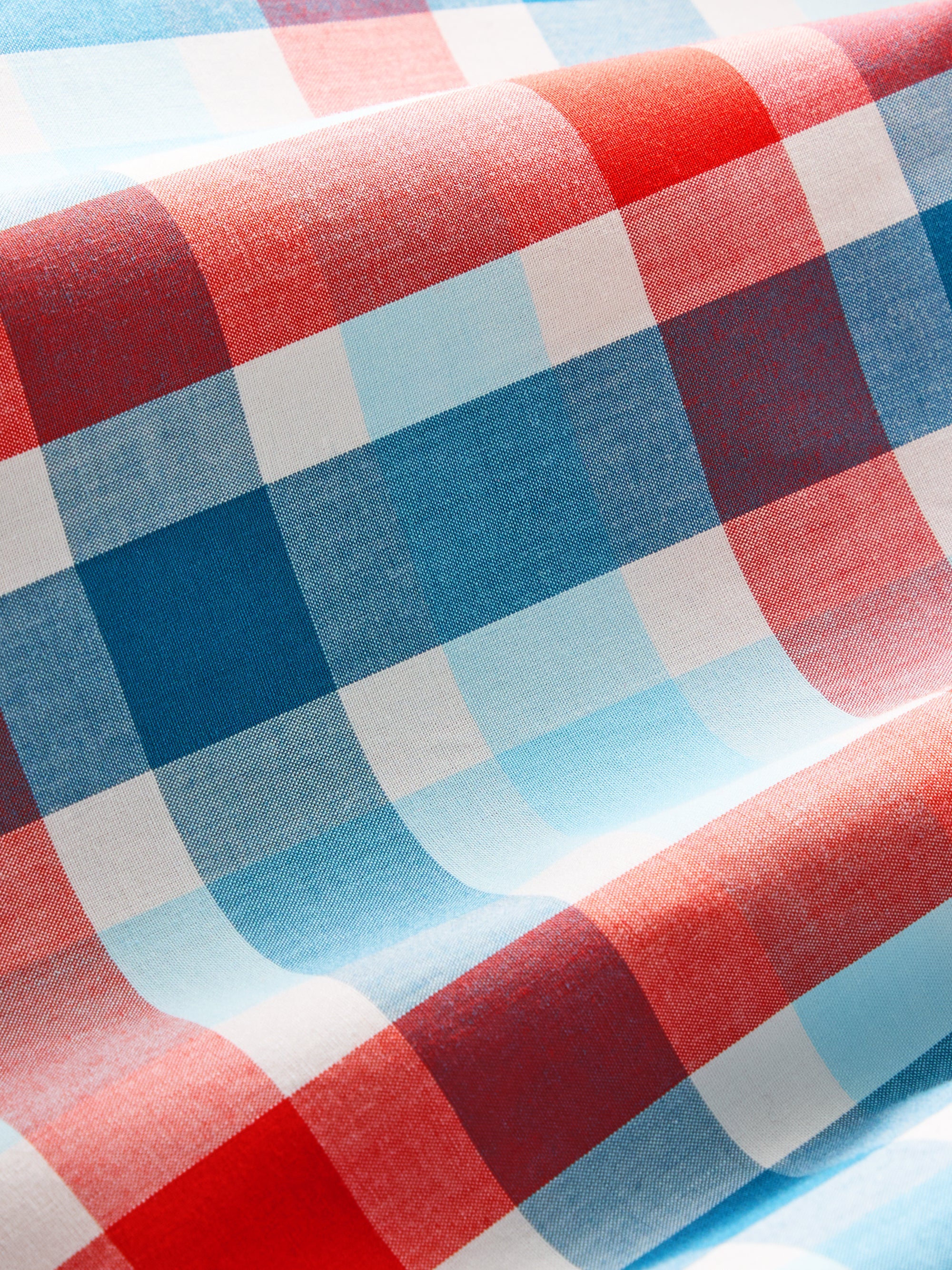Men's Lounge Trousers Barker Cotton Teal & Red Check - Image 6