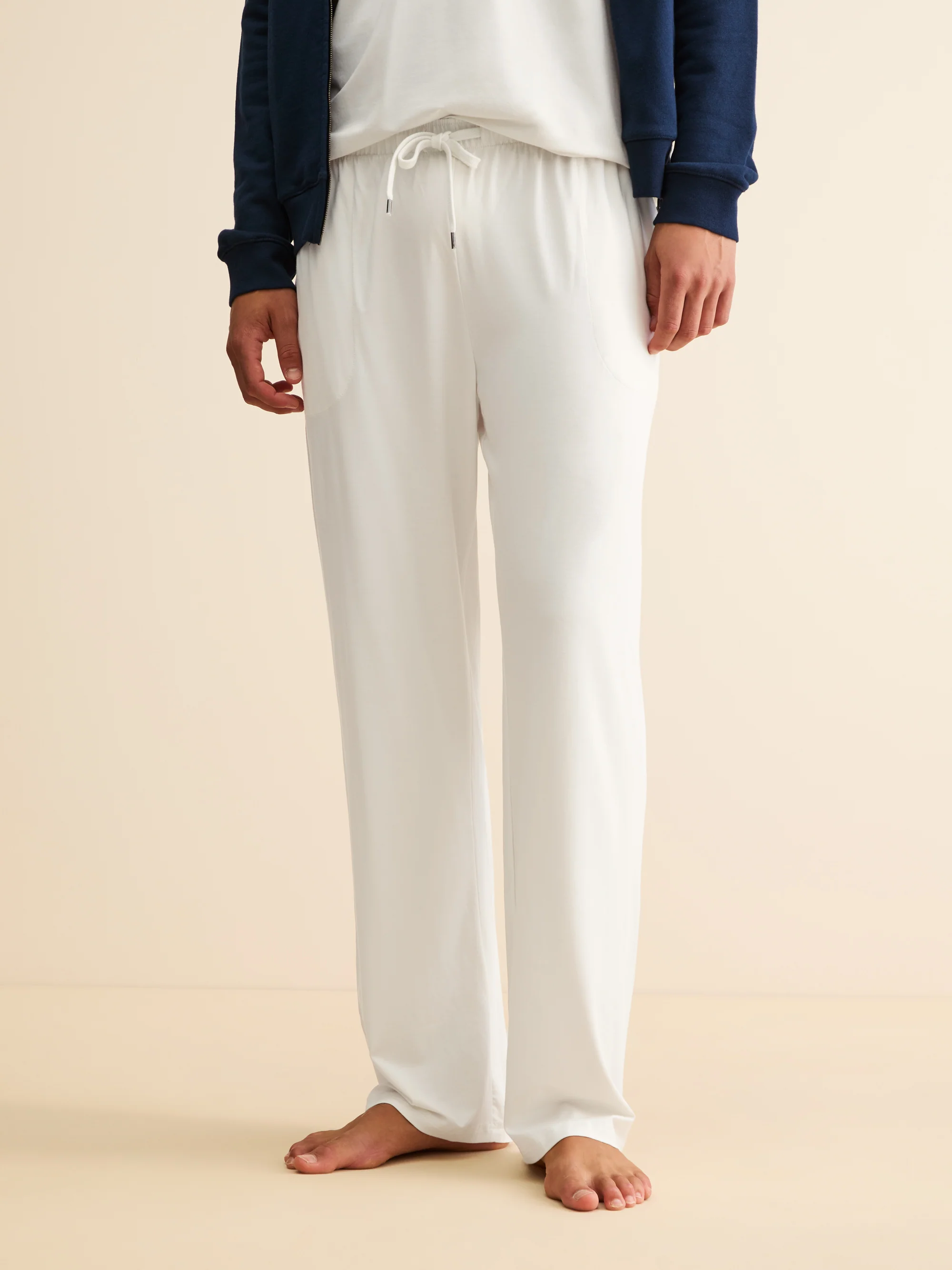 Men's Lounge Trousers Basel Micro Modal Stretch Vanilla - Image 6