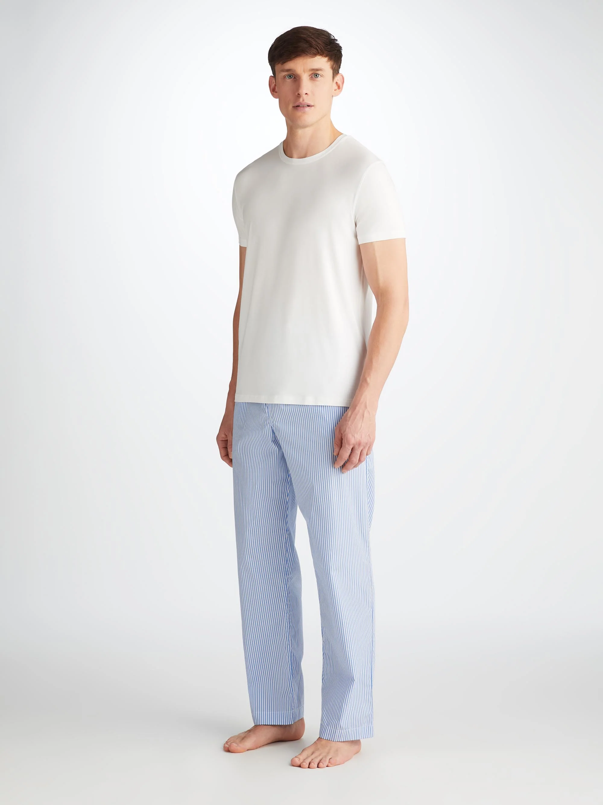Men's Lounge Trousers James Cotton Blue - Image 3