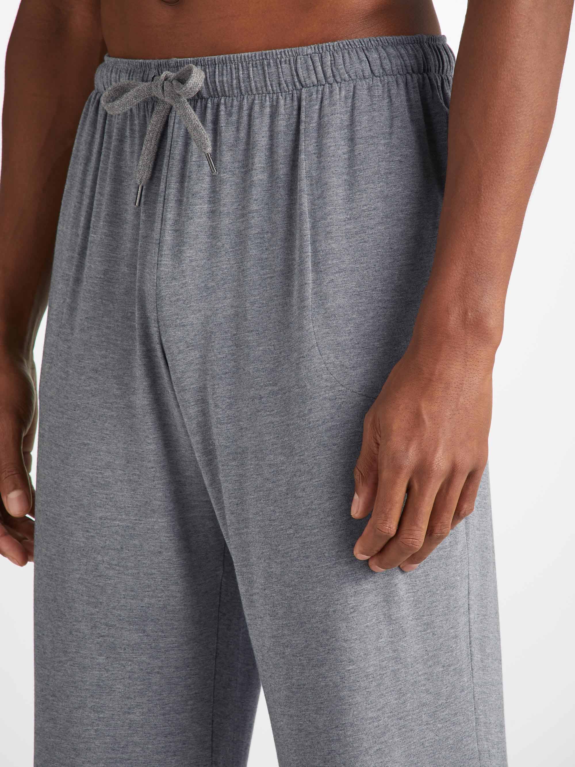 Men's Lounge Trousers Marlowe Micro Modal Stretch Charcoal - Image 5