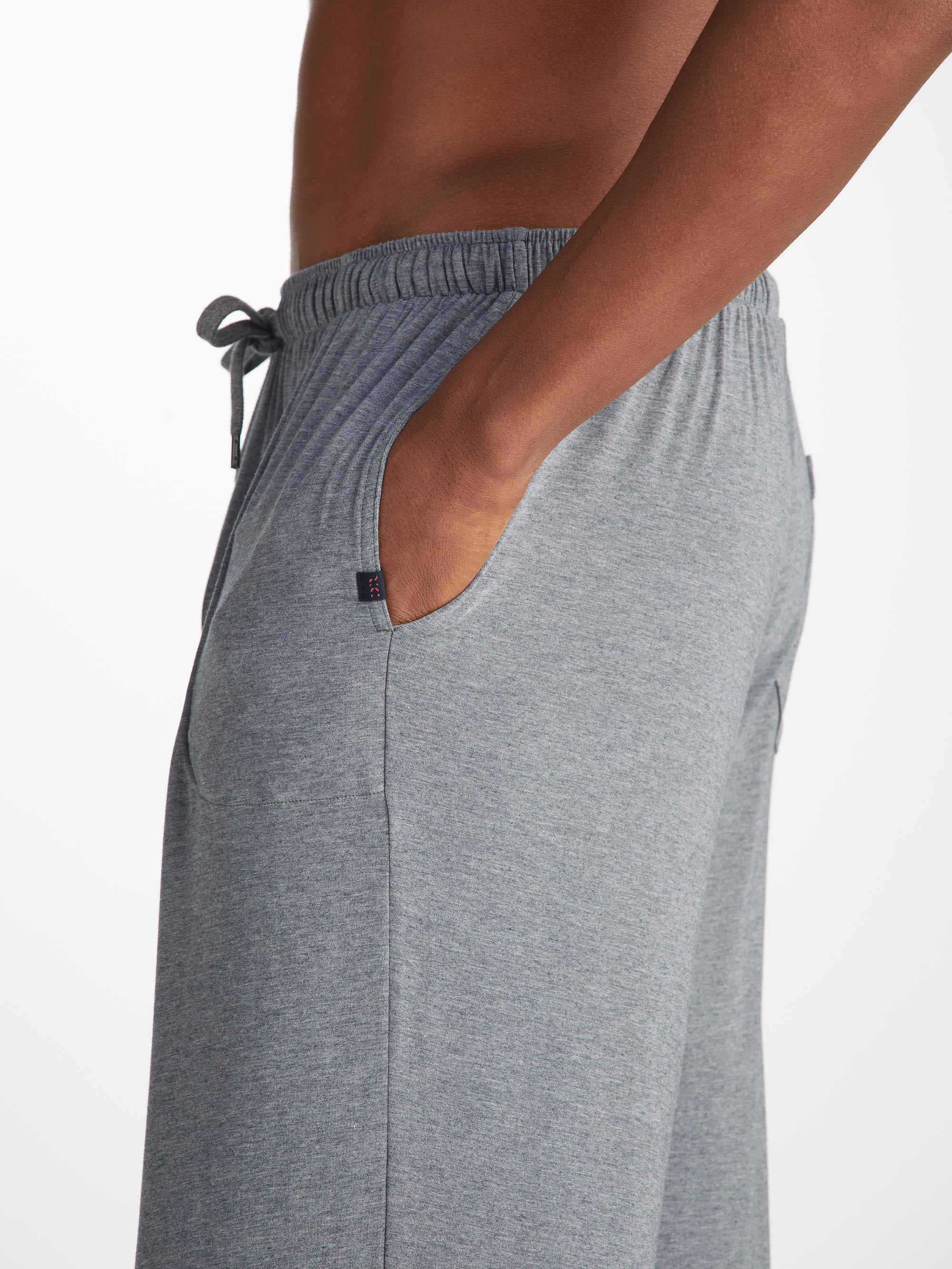 Men's Lounge Trousers Marlowe Micro Modal Stretch Charcoal - Image 7
