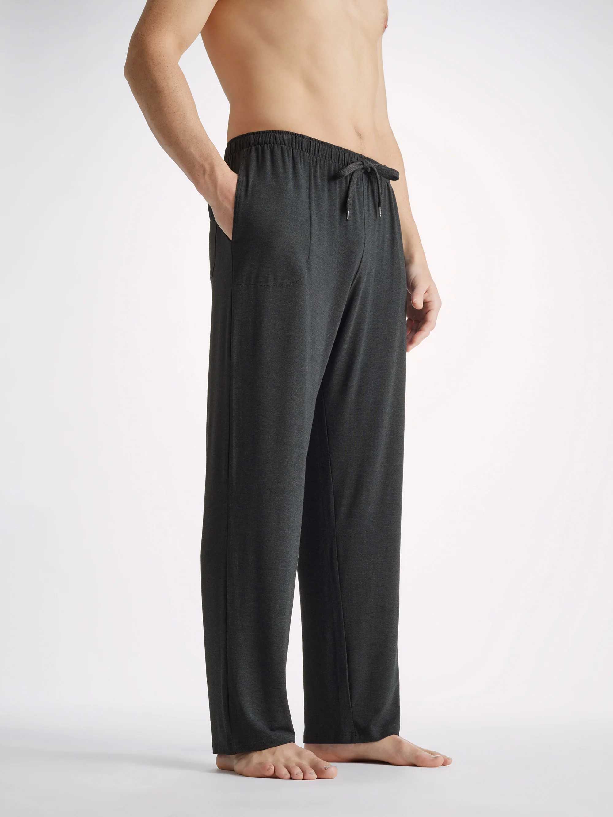 Men's Marlowe T-Shirt and Lounge Trousers Anthracite Set - Image 3