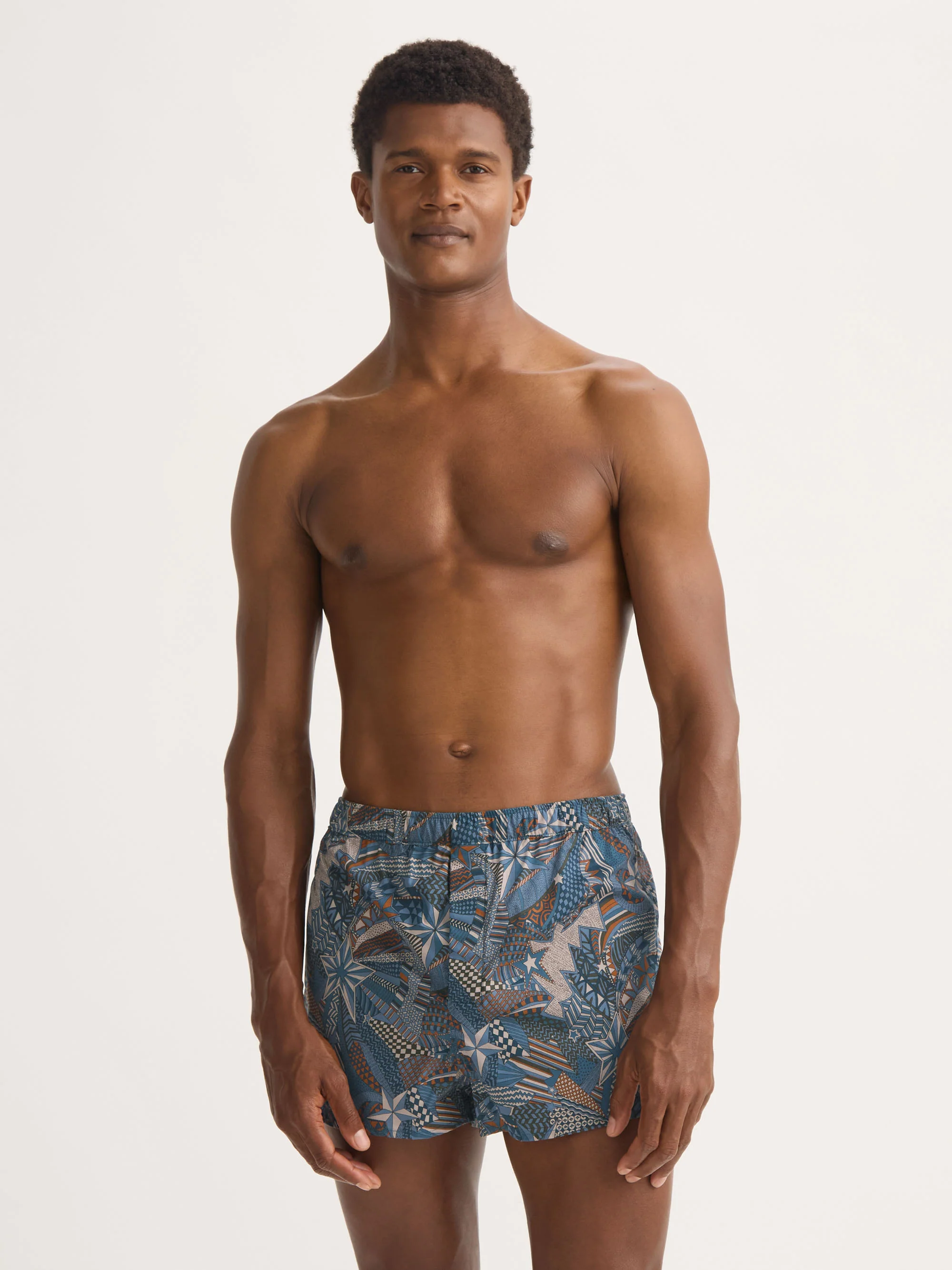 Men's Modern Fit Boxers Cotton Batiste Multicolour Celebration Print - Image 4