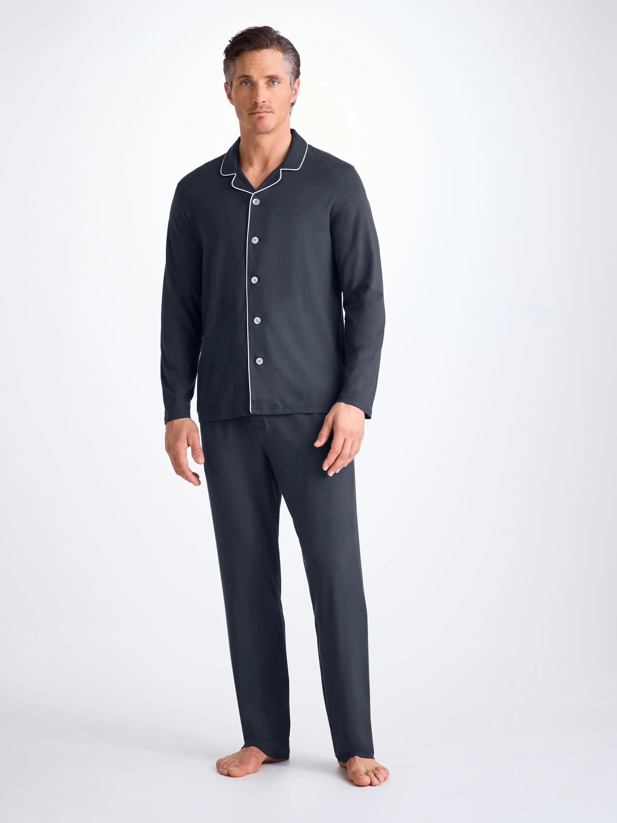 Men's Pyjamas Basel Micro Modal Stretch Navy - Image 2