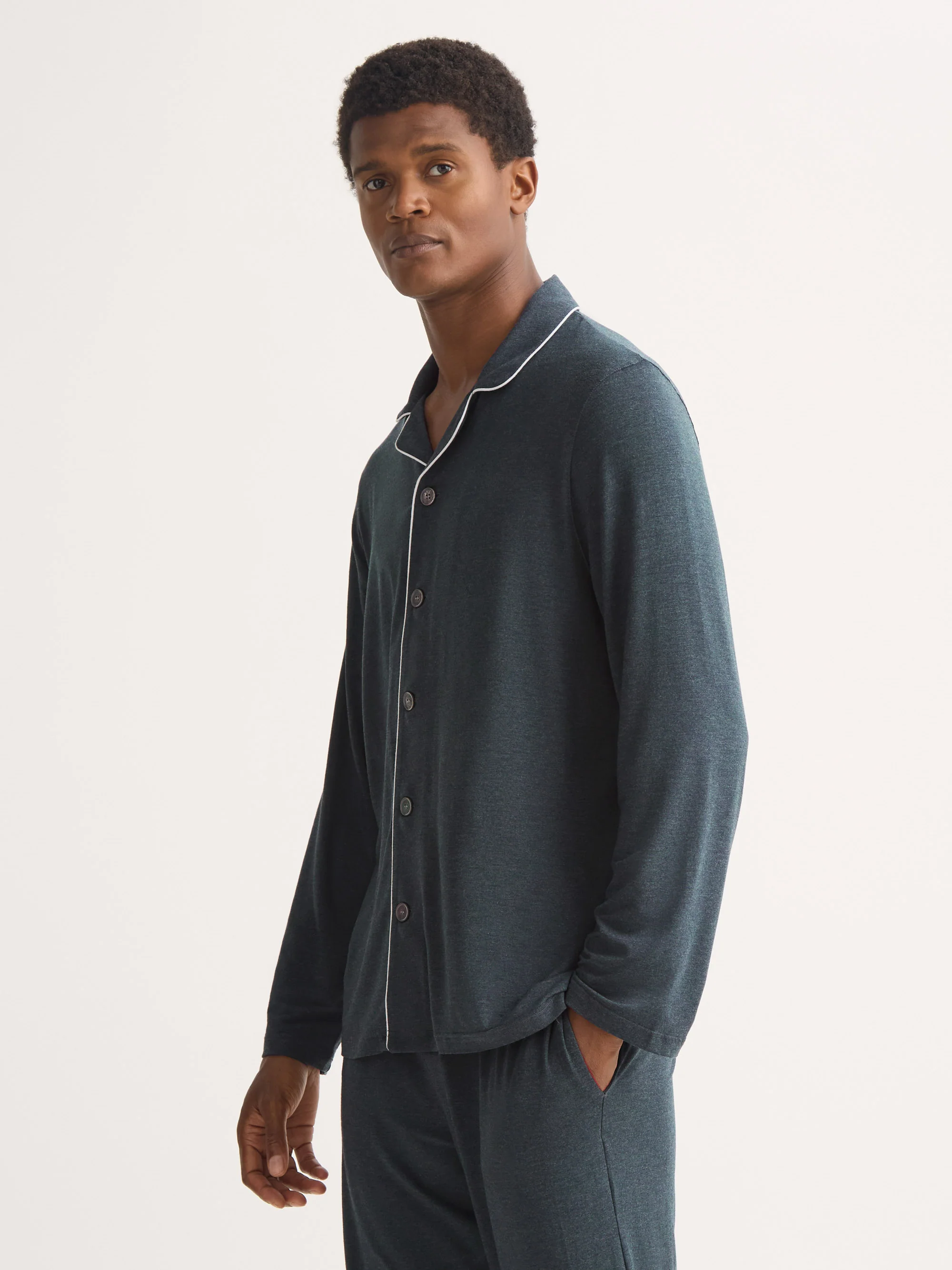Men's Pyjamas Marlowe Micro Modal Stretch Anthracite - Image 7