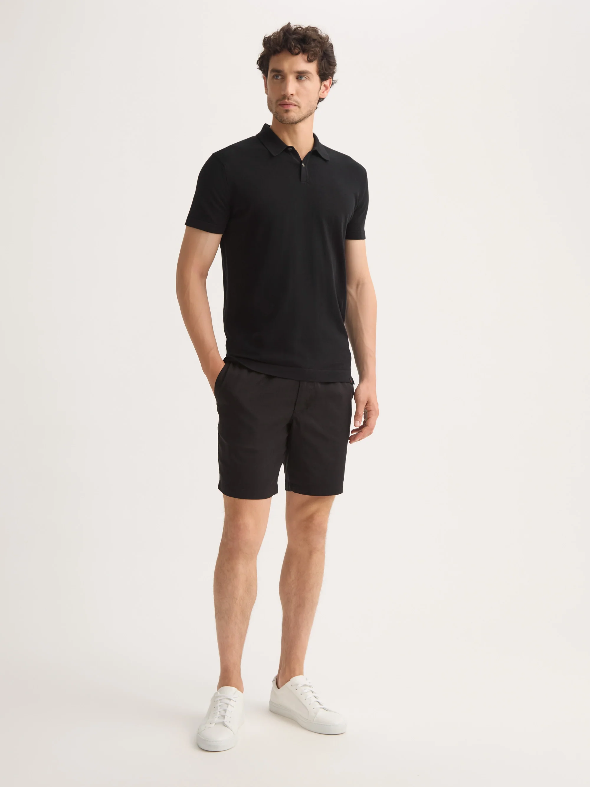 Men's Polo Shirt Jacob Sea Island Cotton Black - Image 2