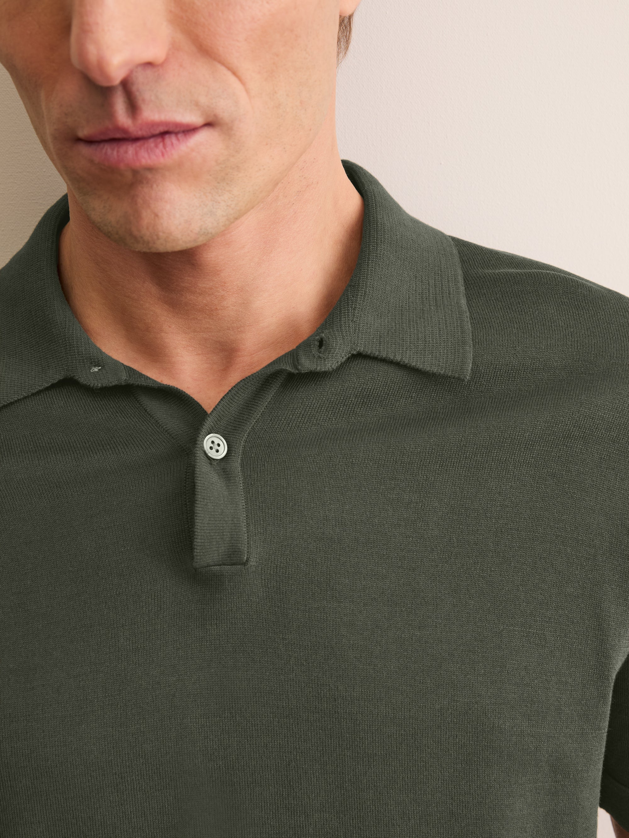 Men's Polo Shirt Jacob Sea Island Cotton Khaki - Image 7