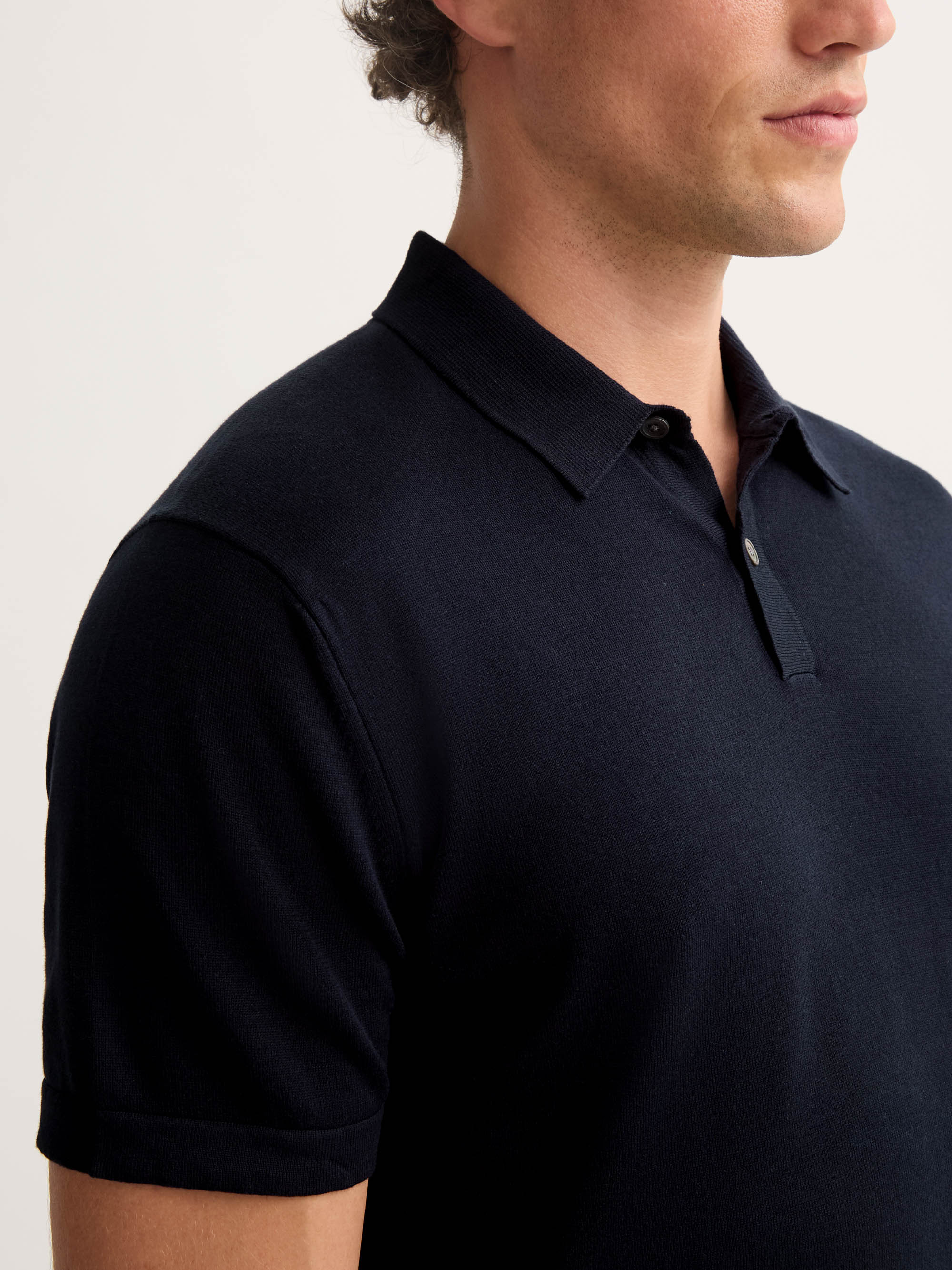 Men's Polo Shirt Jacob Sea Island Cotton Navy - Image 4