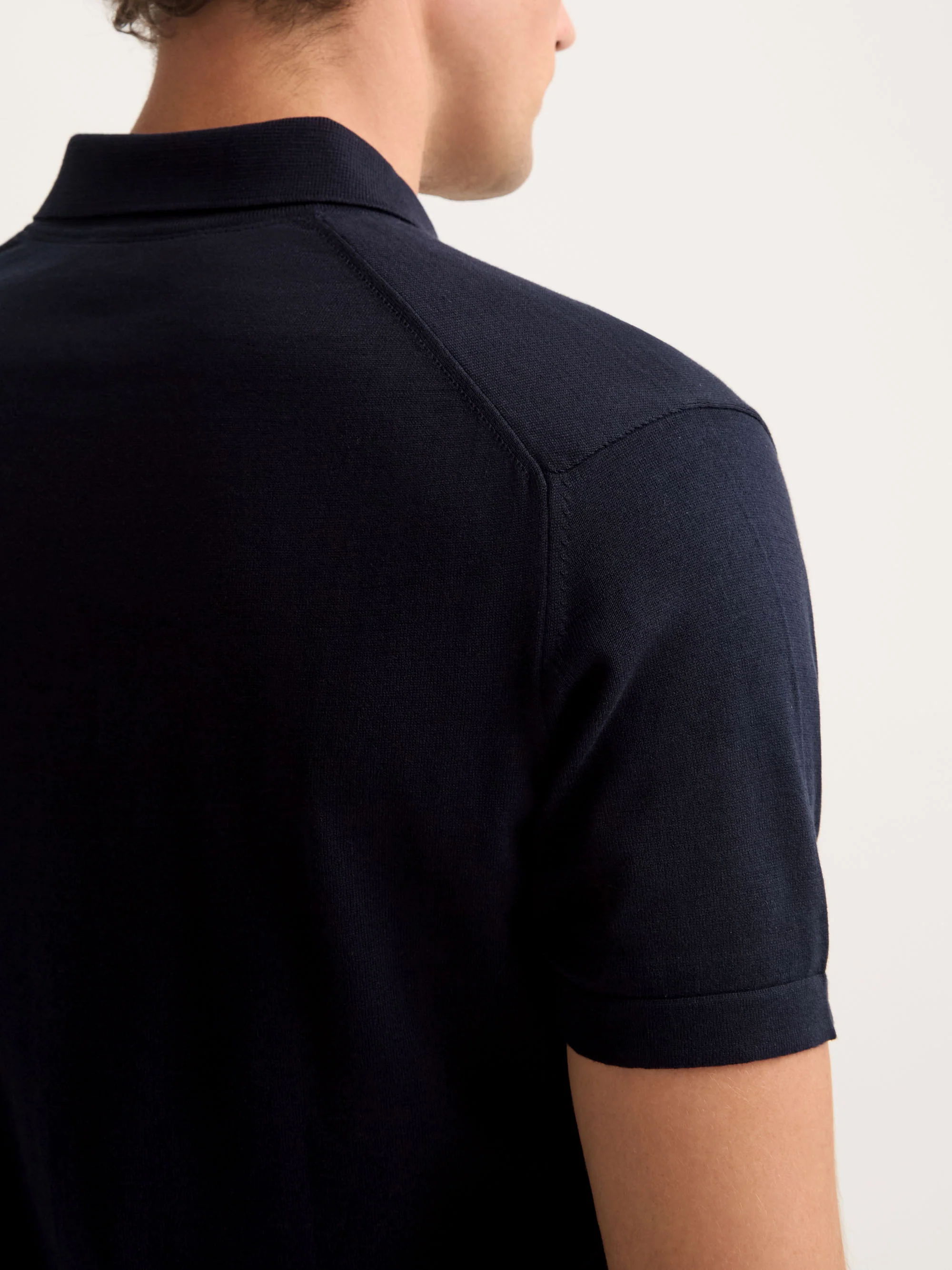 Men's Polo Shirt Jacob Sea Island Cotton Navy - Image 6