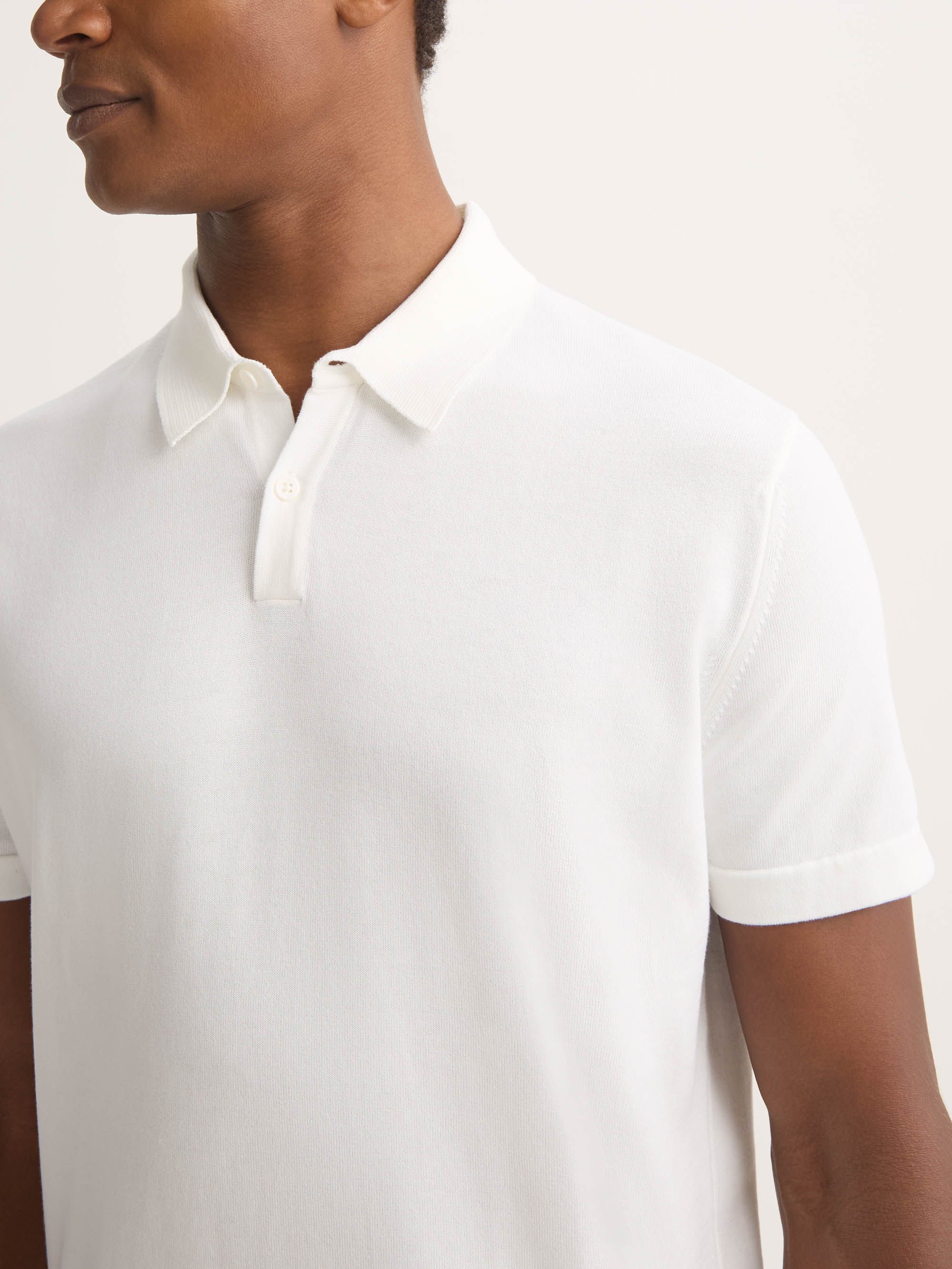 Men's Polo Shirt Jacob Sea Island Cotton White - Image 4