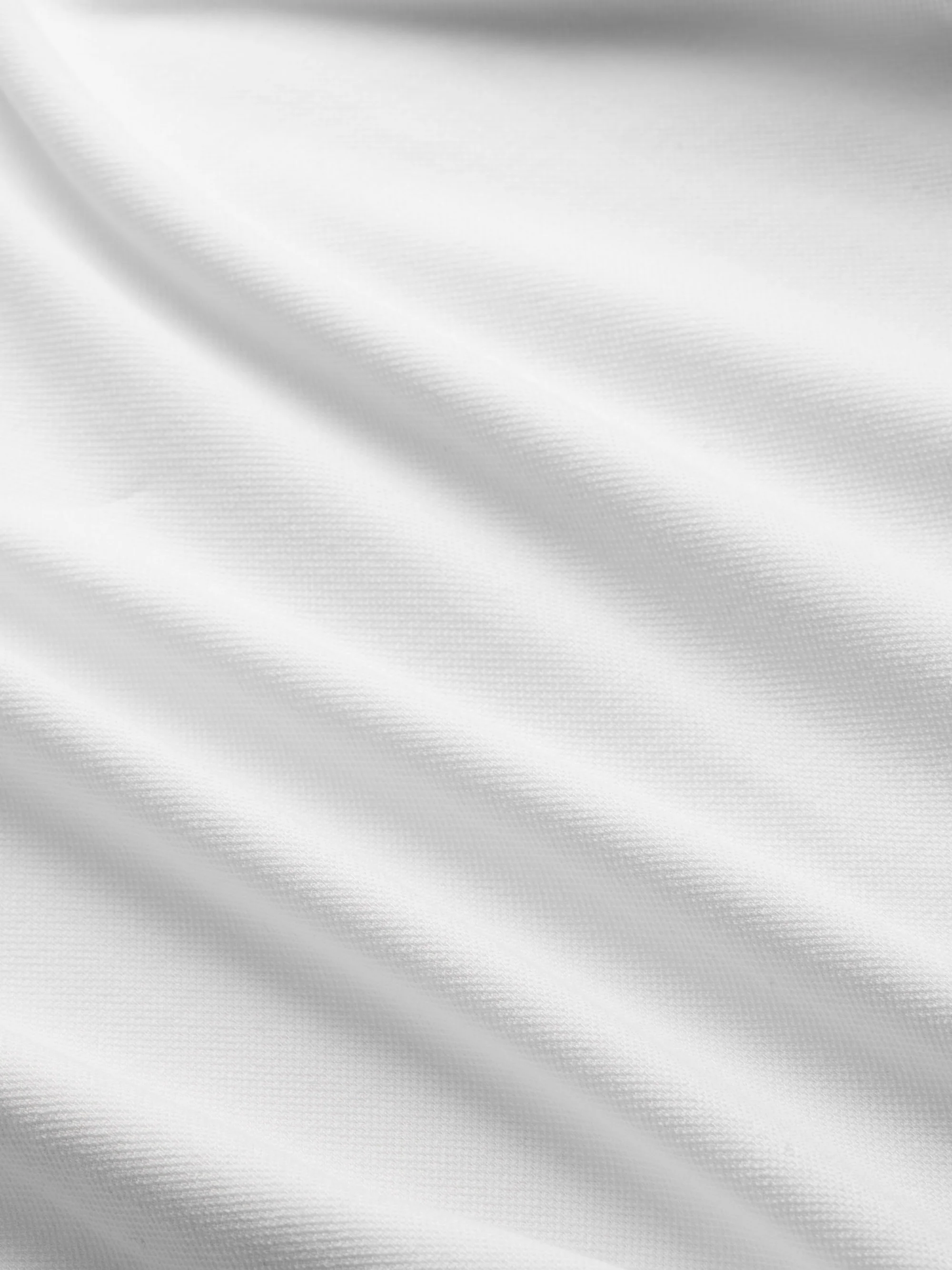 Men's Polo Shirt Ramsay Pique Cotton Lyocell White - Image 8