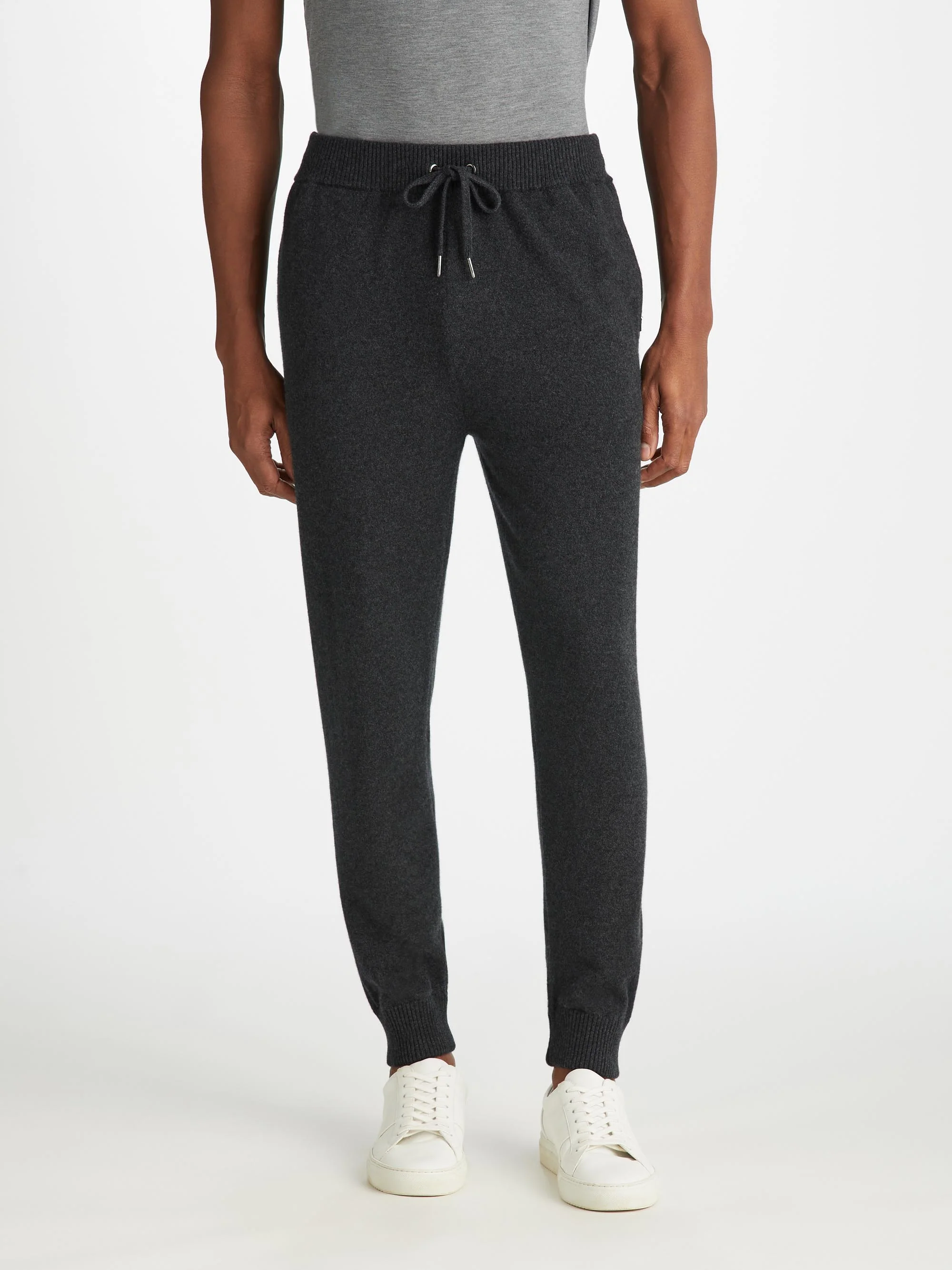 Men's Pullover Hoodie and Track Pants Cashmere Charcoal Set - Image 4