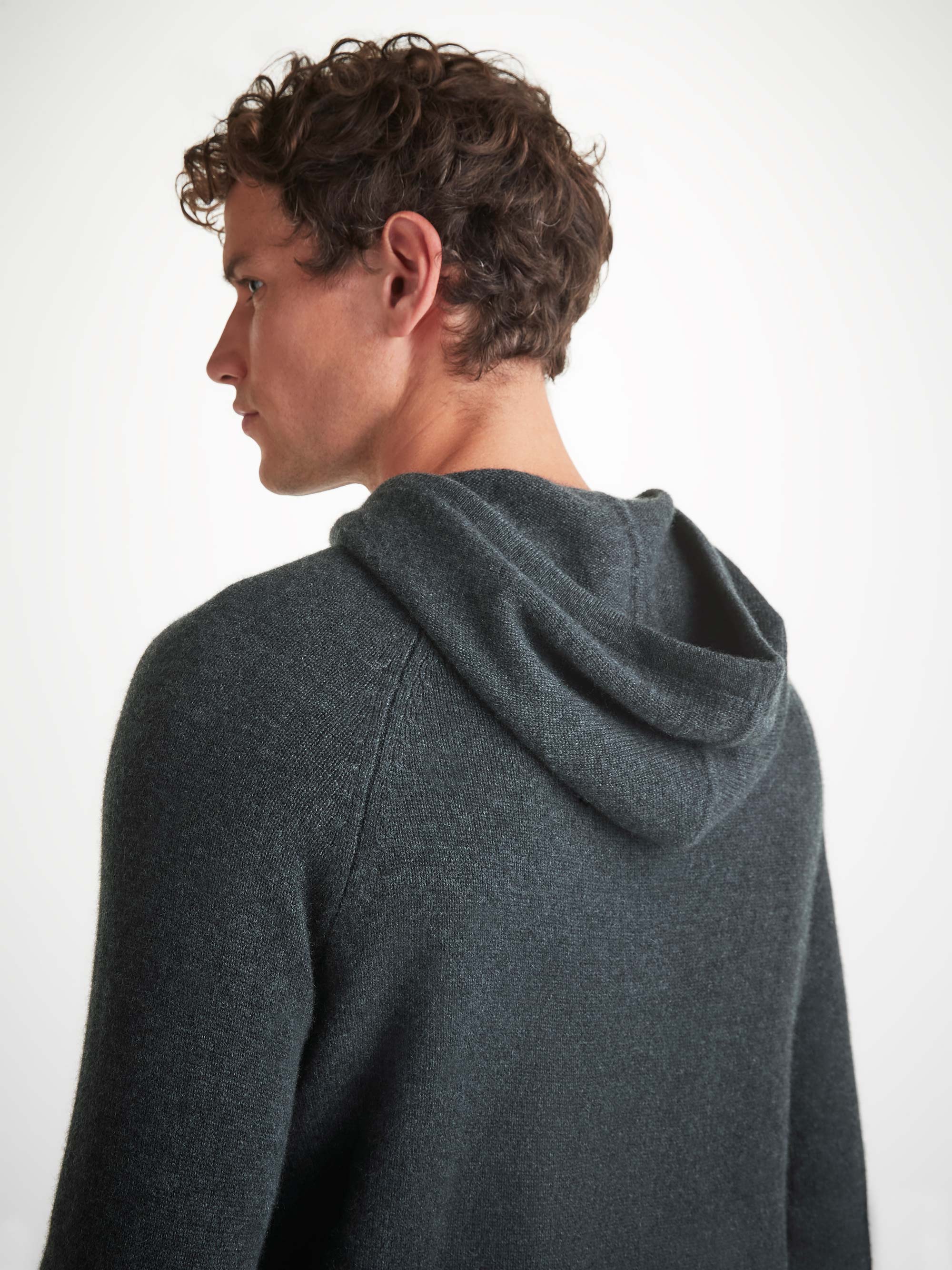 Men's Pullover Hoodie and Track Pants Cashmere Charcoal Set - Image 5
