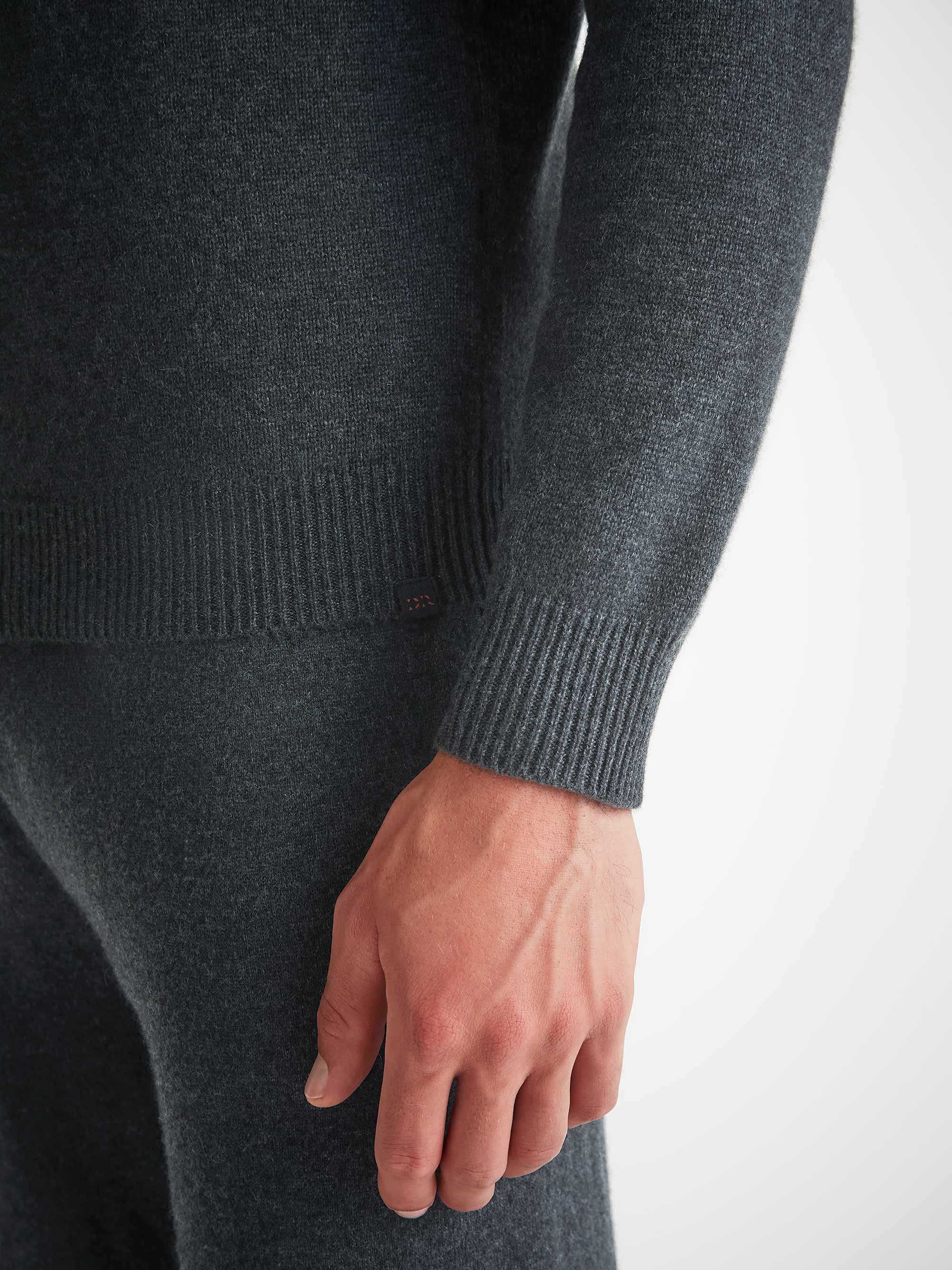 Men's Pullover Hoodie and Track Pants Cashmere Charcoal Set - Image 6