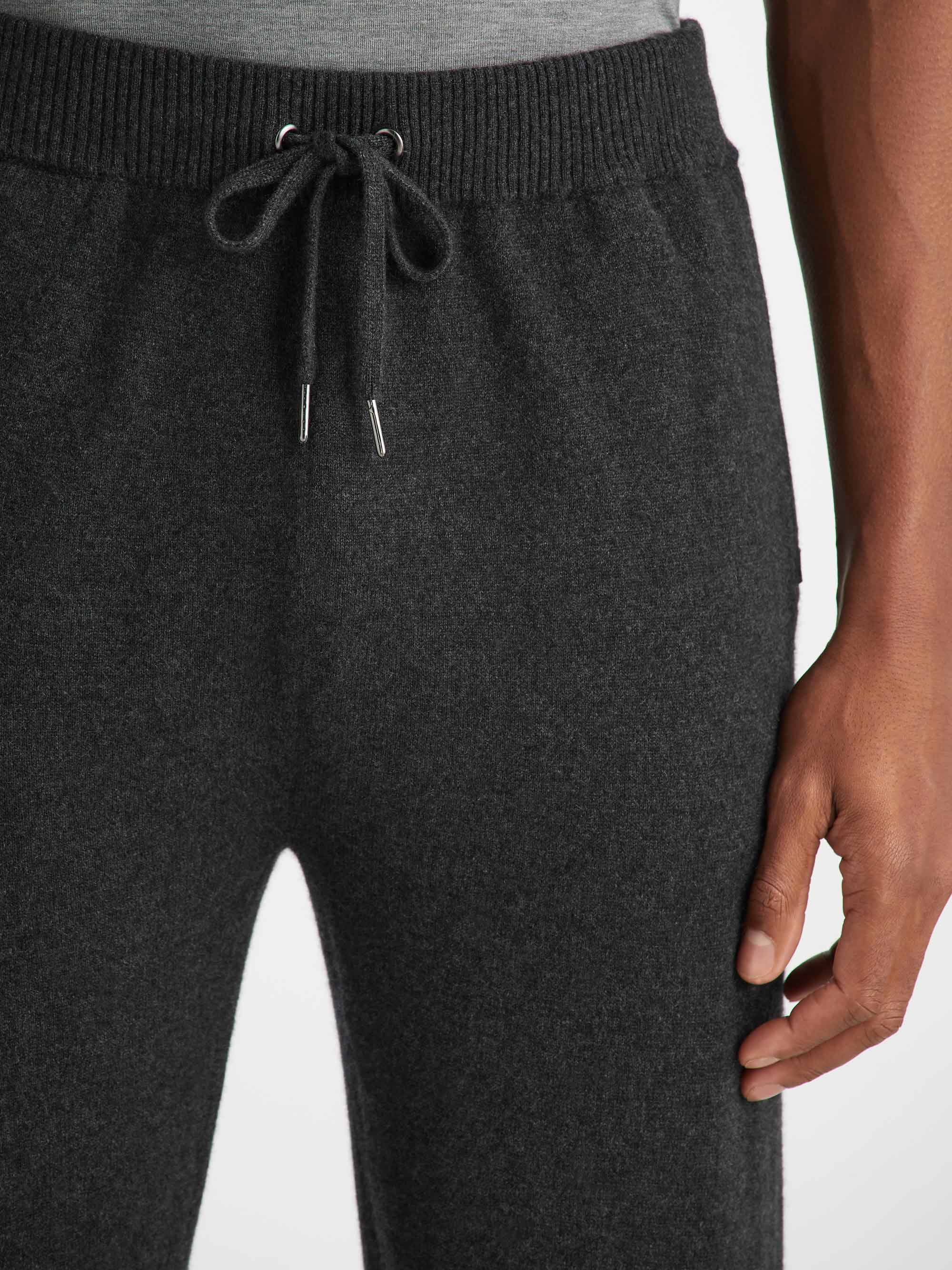 Men's Pullover Hoodie and Track Pants Cashmere Charcoal Set - Image 7