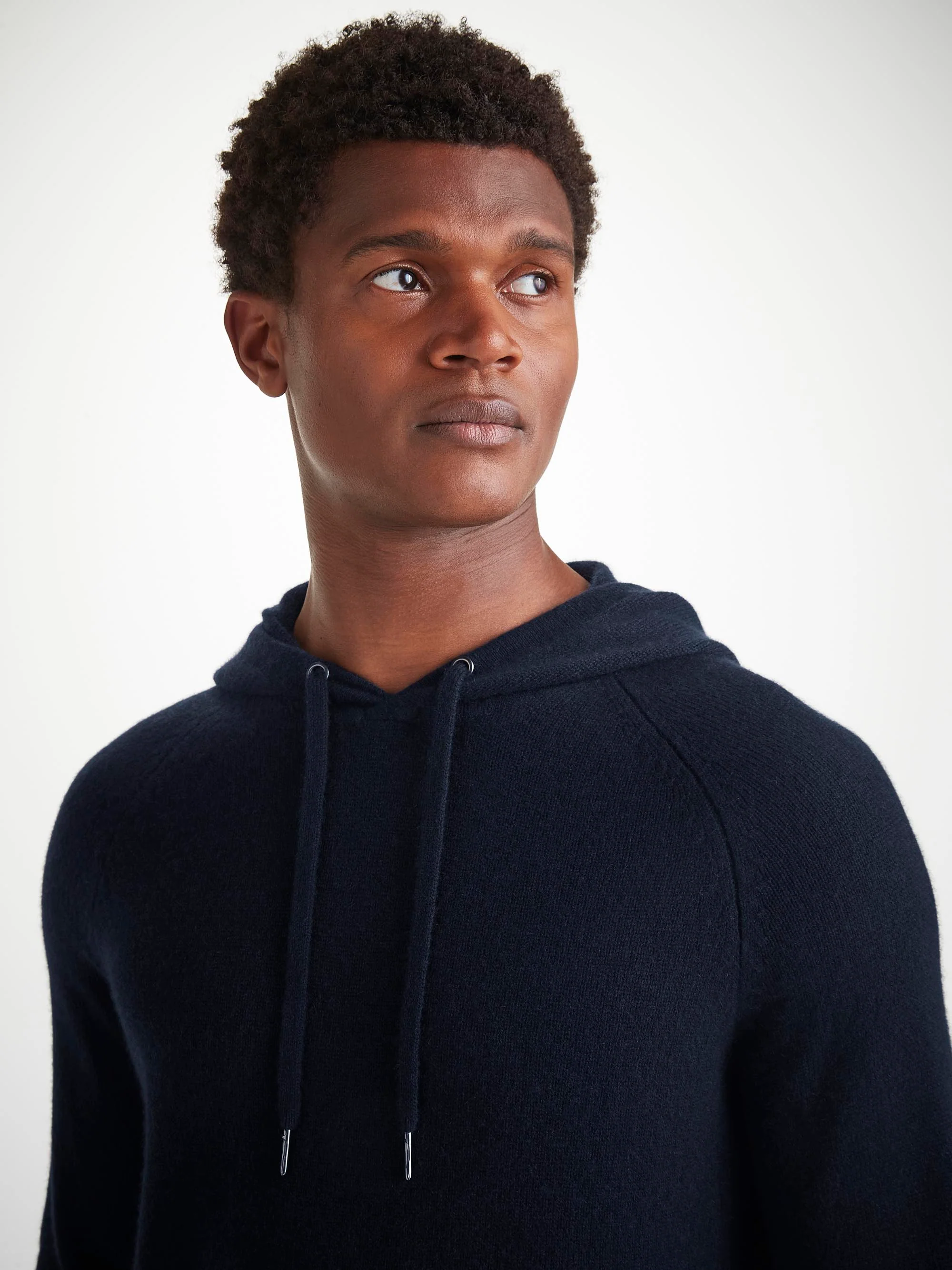 Men's Pullover Hoodie and Track Pants Cashmere Navy Set - Image 5