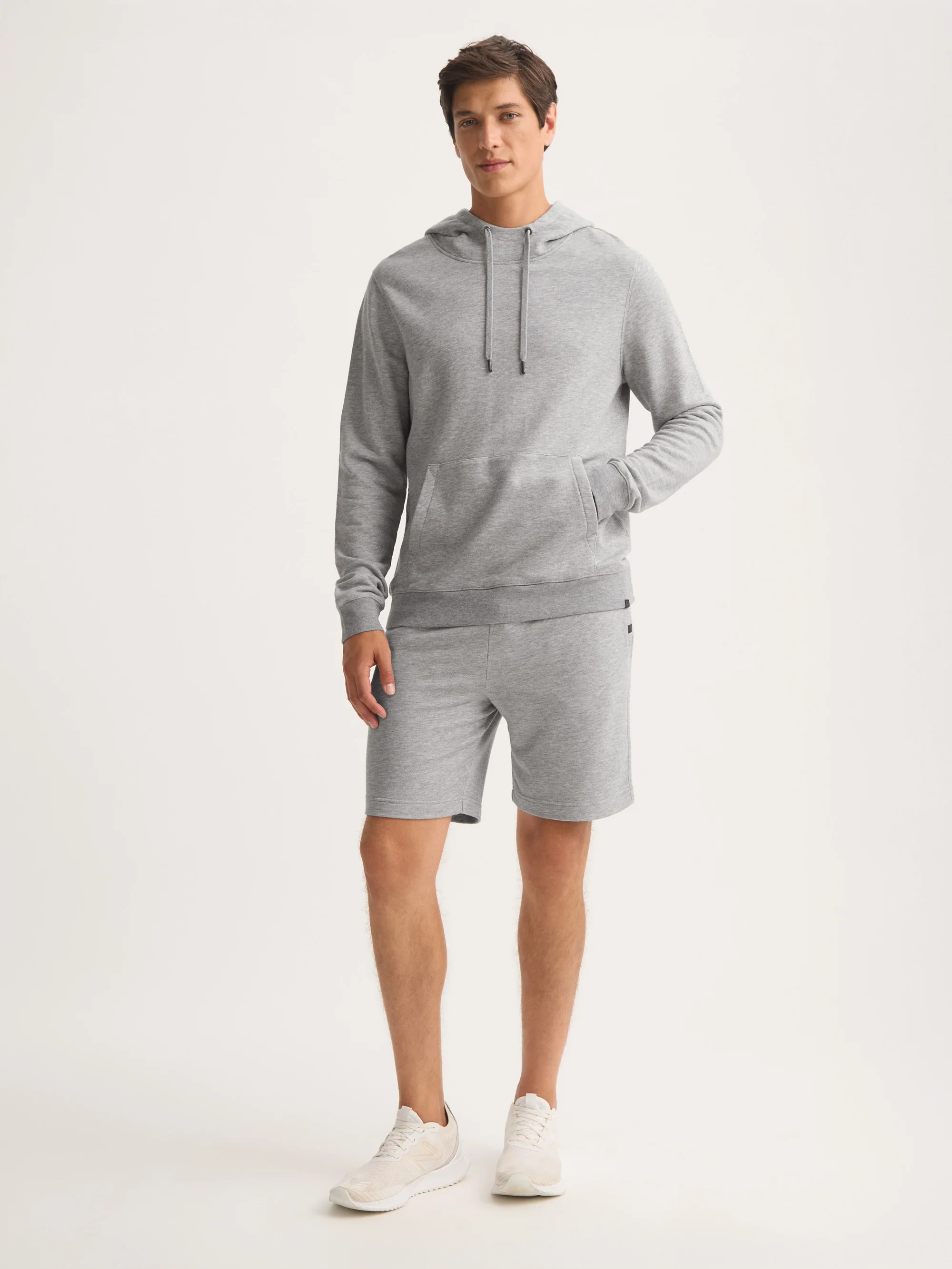 Men's Pullover Hoodie Quinn Cotton Modal Silver - Image 3