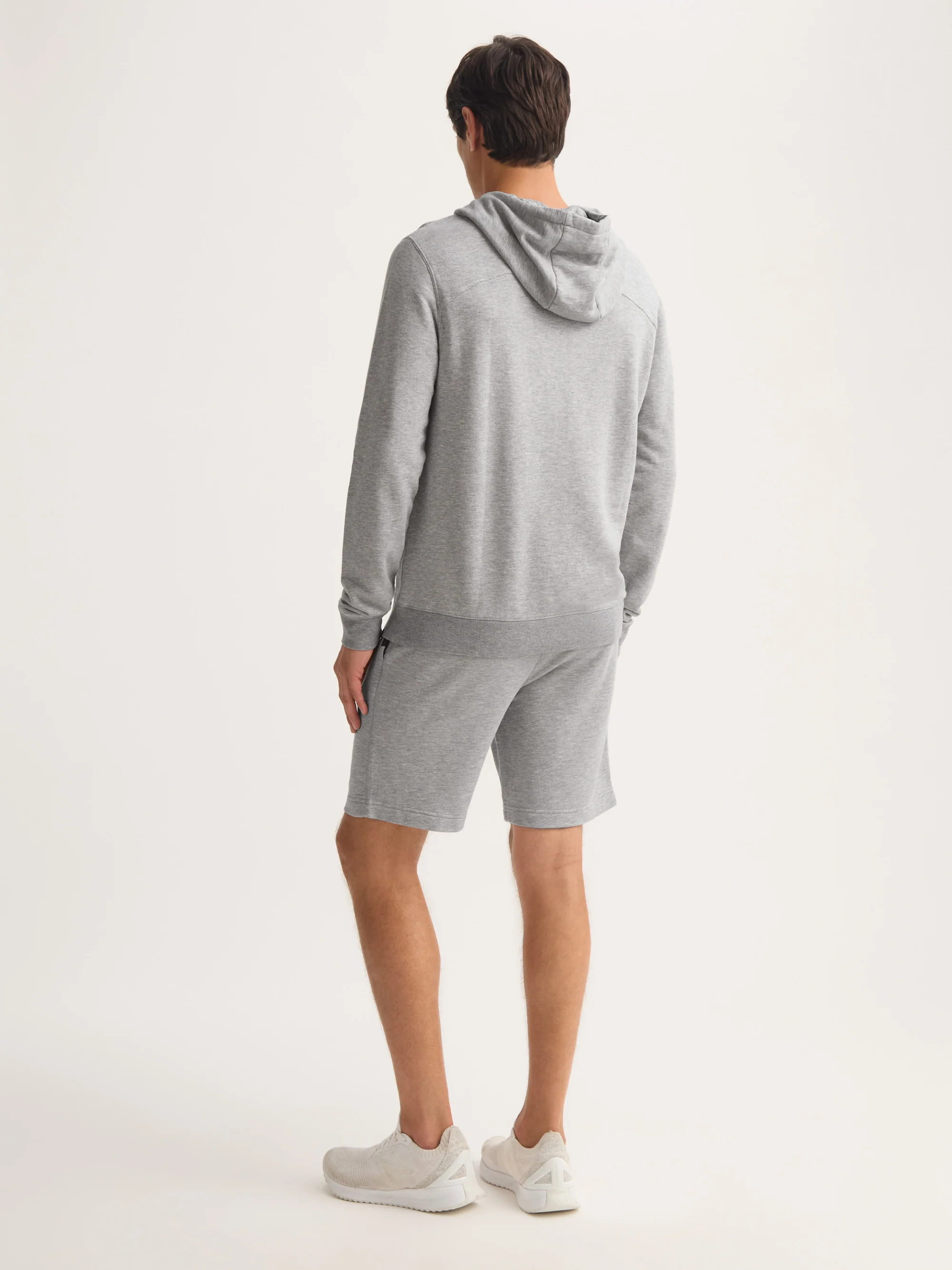 Men's Pullover Hoodie Quinn Cotton Modal Silver - Image 4
