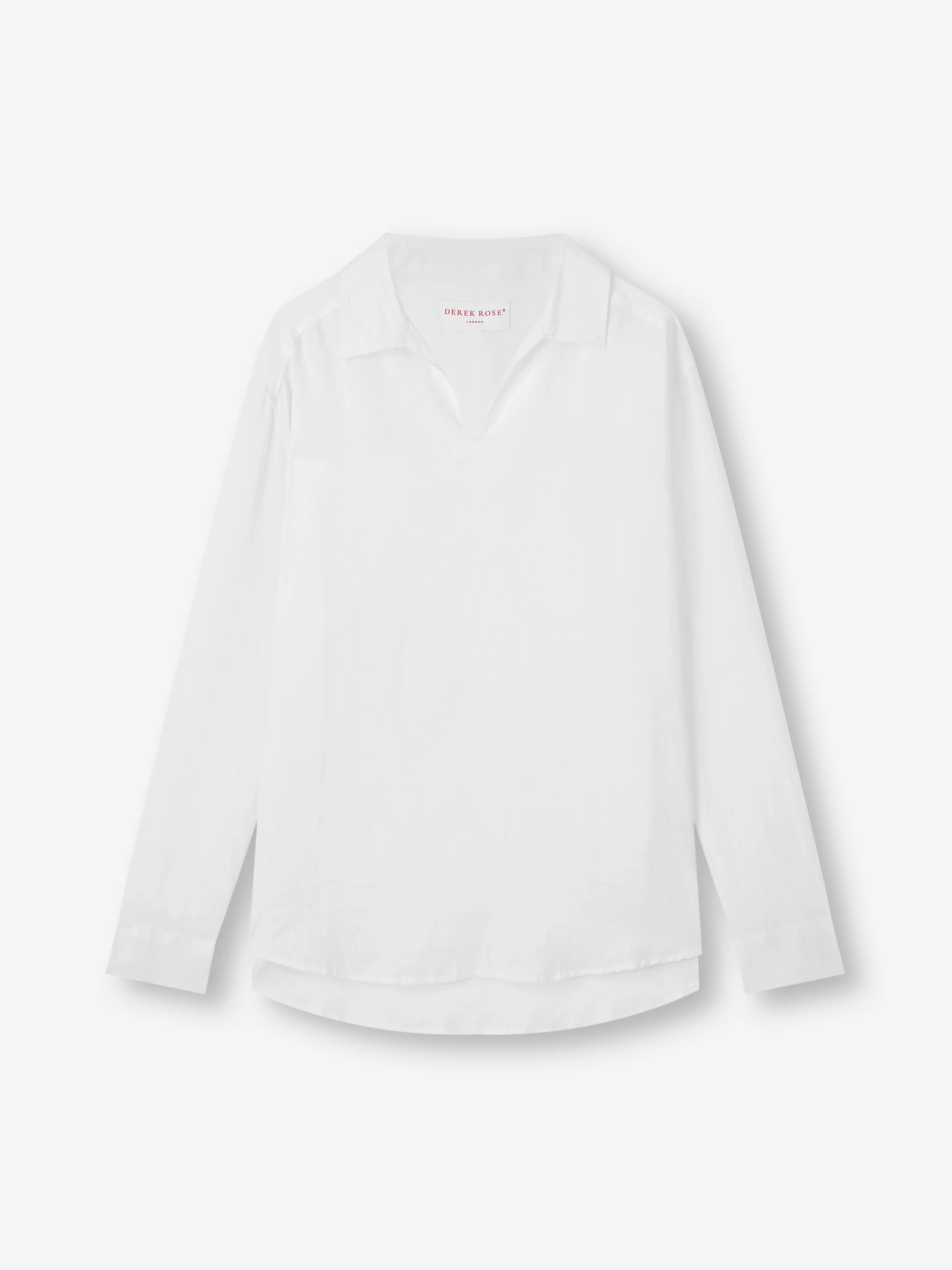 Men's Pullover Shirt Monaco Linen White - Image 4