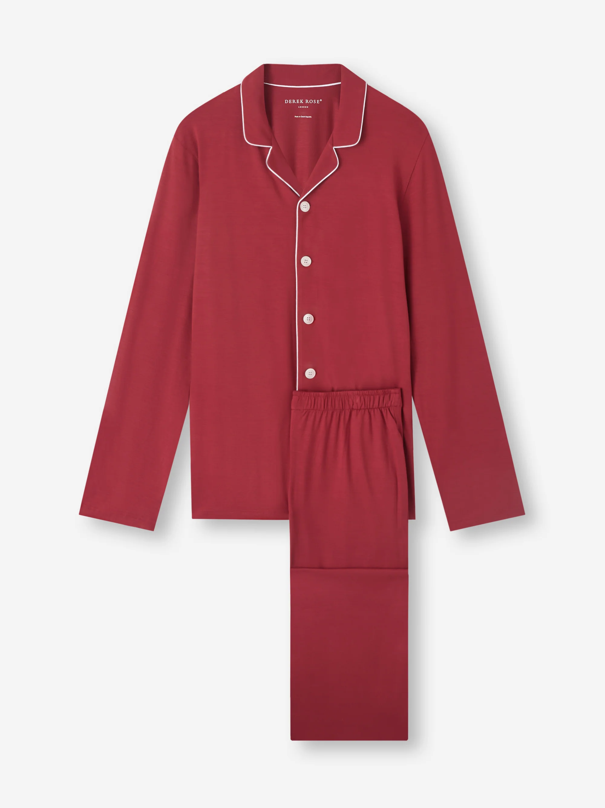 Men's Pyjamas Basel Micro Modal Stretch Rustic Red