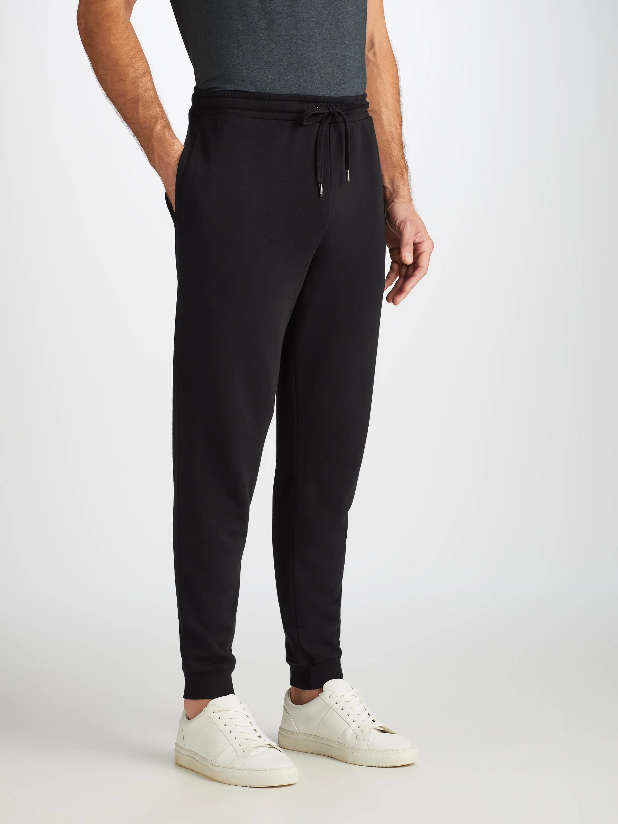 Men's Sweatpants Quinn Cotton Modal Black - Image 7