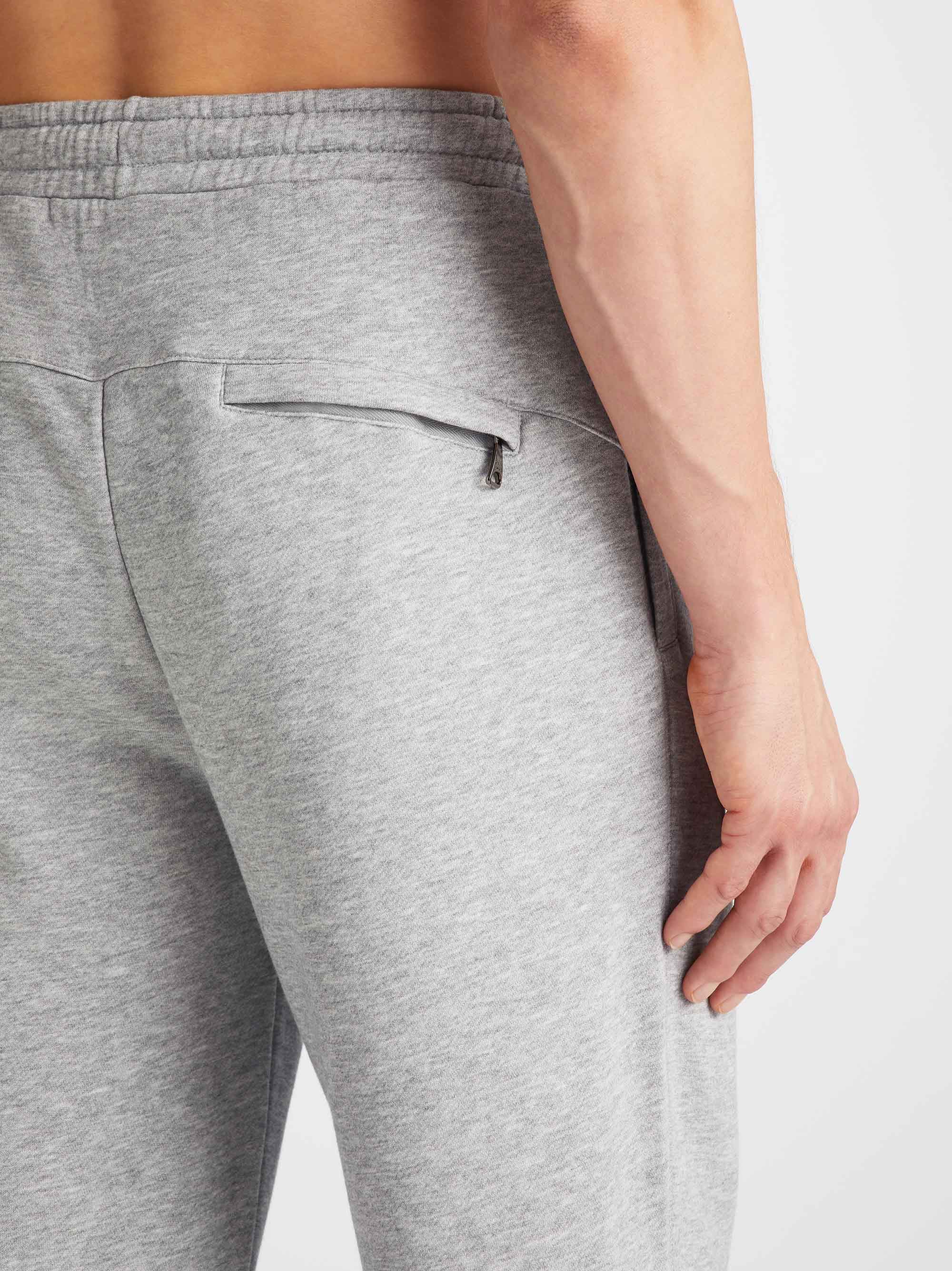Men's Quinn Zip Up Hoodie and Sweatpants Silver Set - Image 5