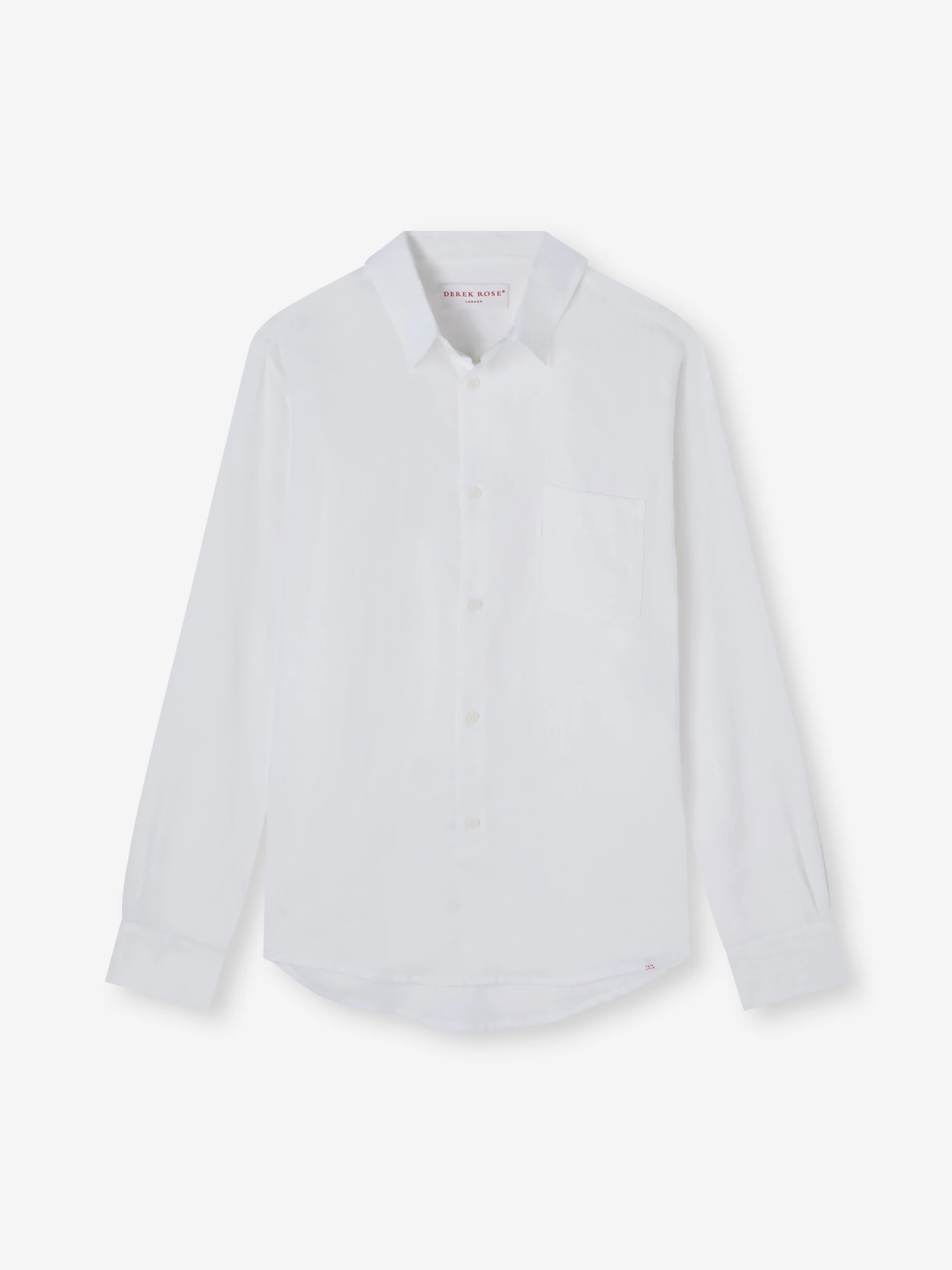 Men's Shirt Monaco Linen Off-White - Image 5