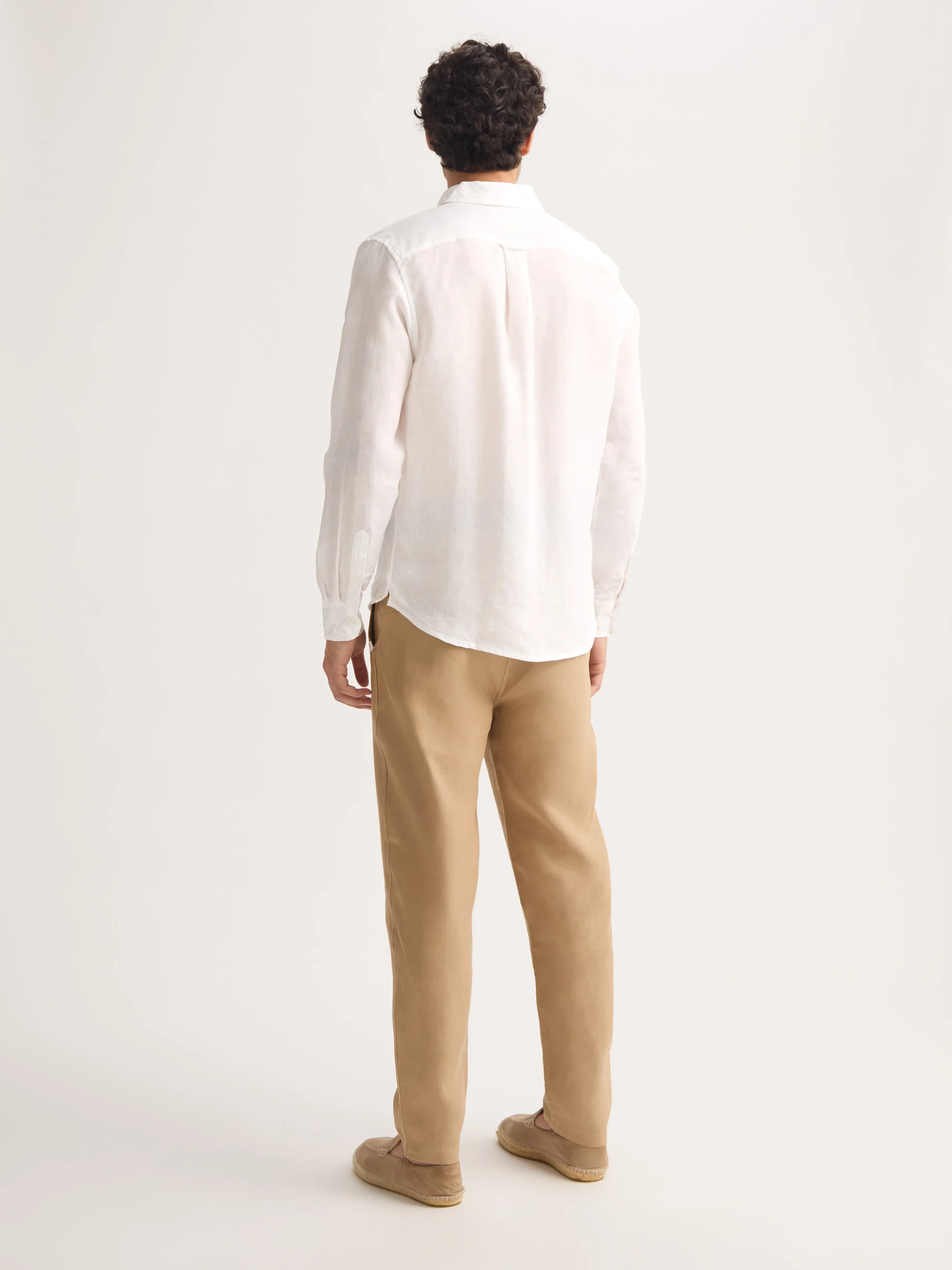 Men's Shirt Monaco Linen White - Image 3