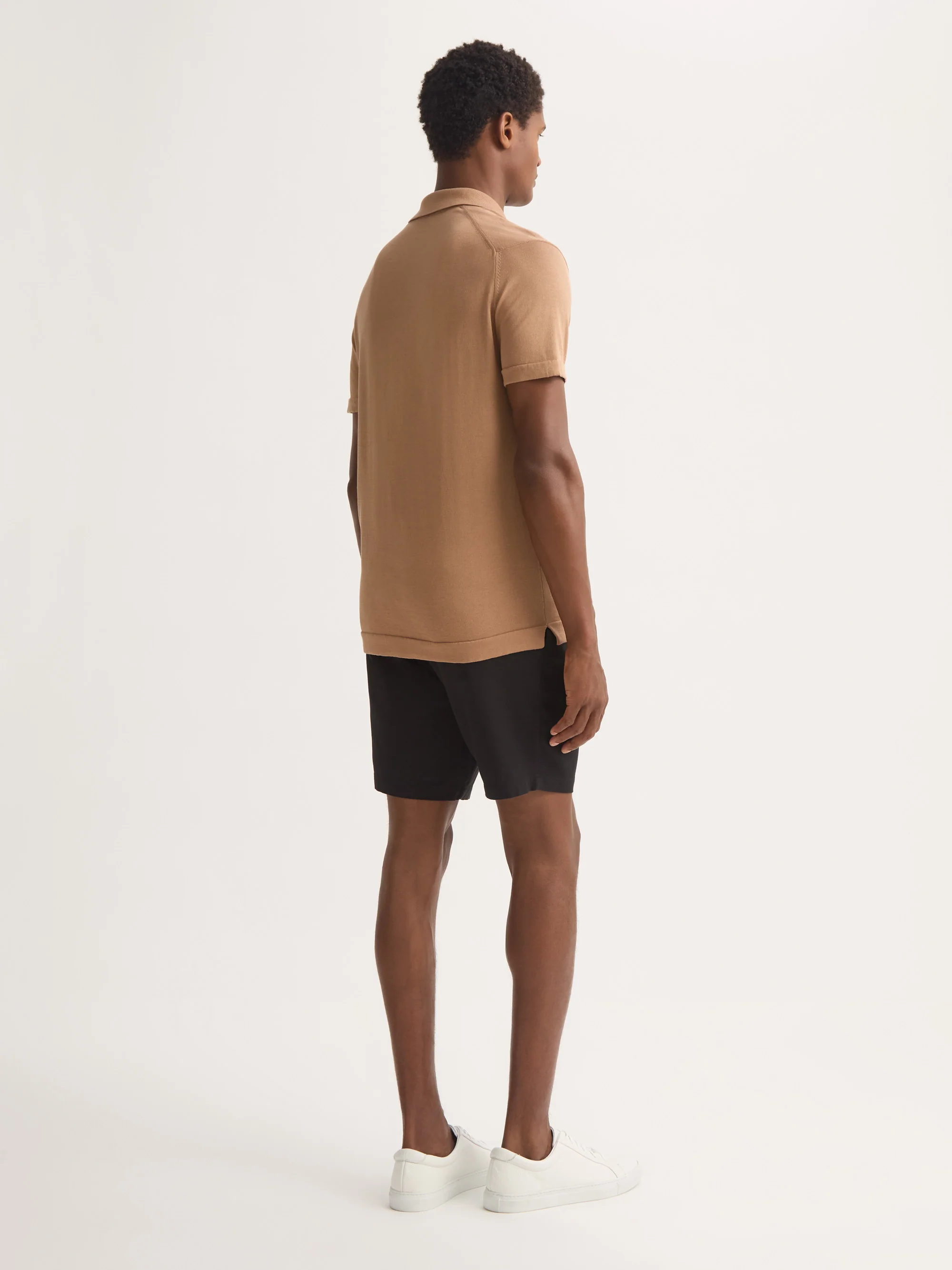 Men's Shorts Harris Lyocell Cotton Black - Image 4