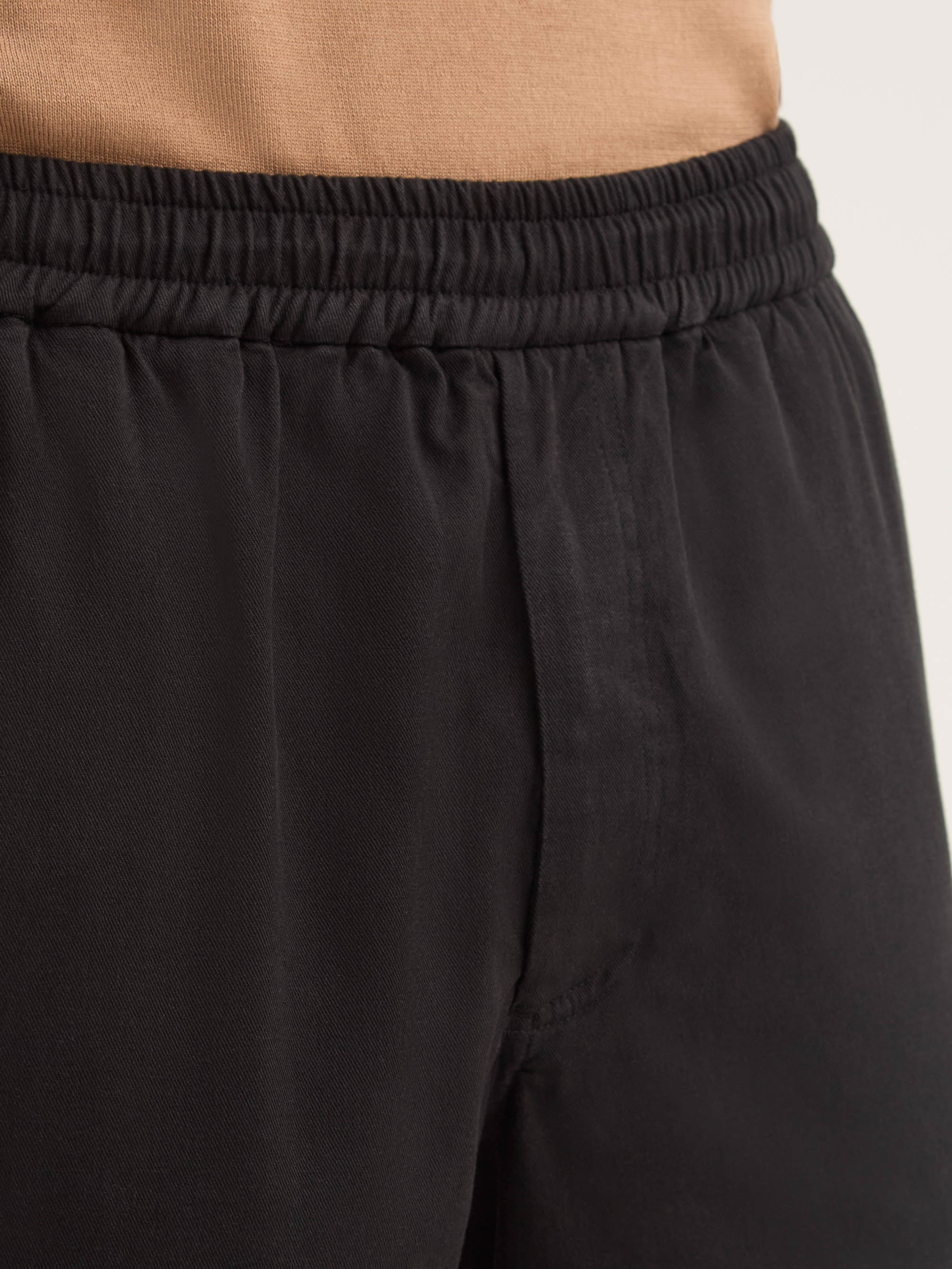 Men's Shorts Harris Lyocell Cotton Black - Image 5