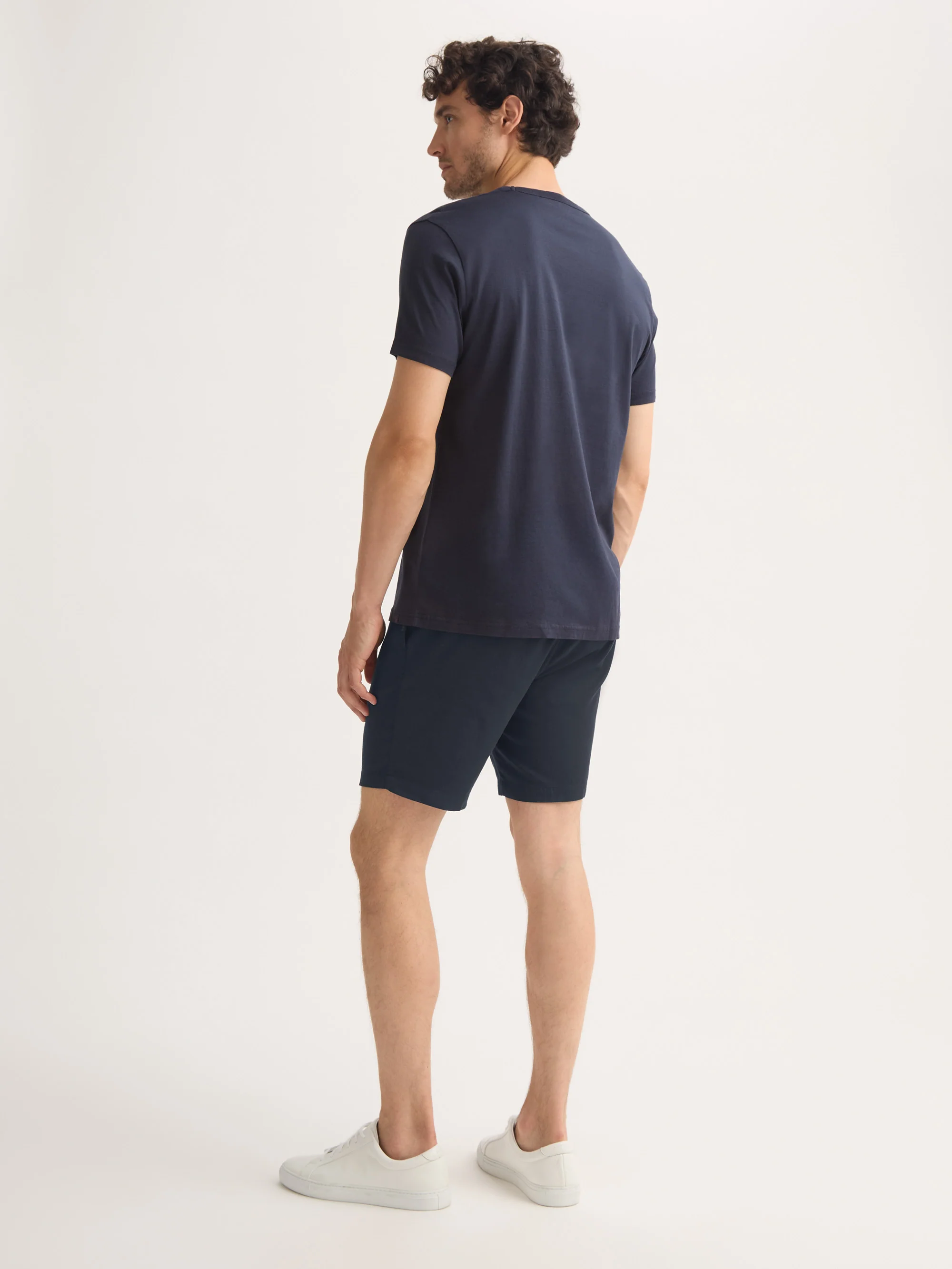 Men's Shorts Harris Lyocell Cotton Navy - Image 4