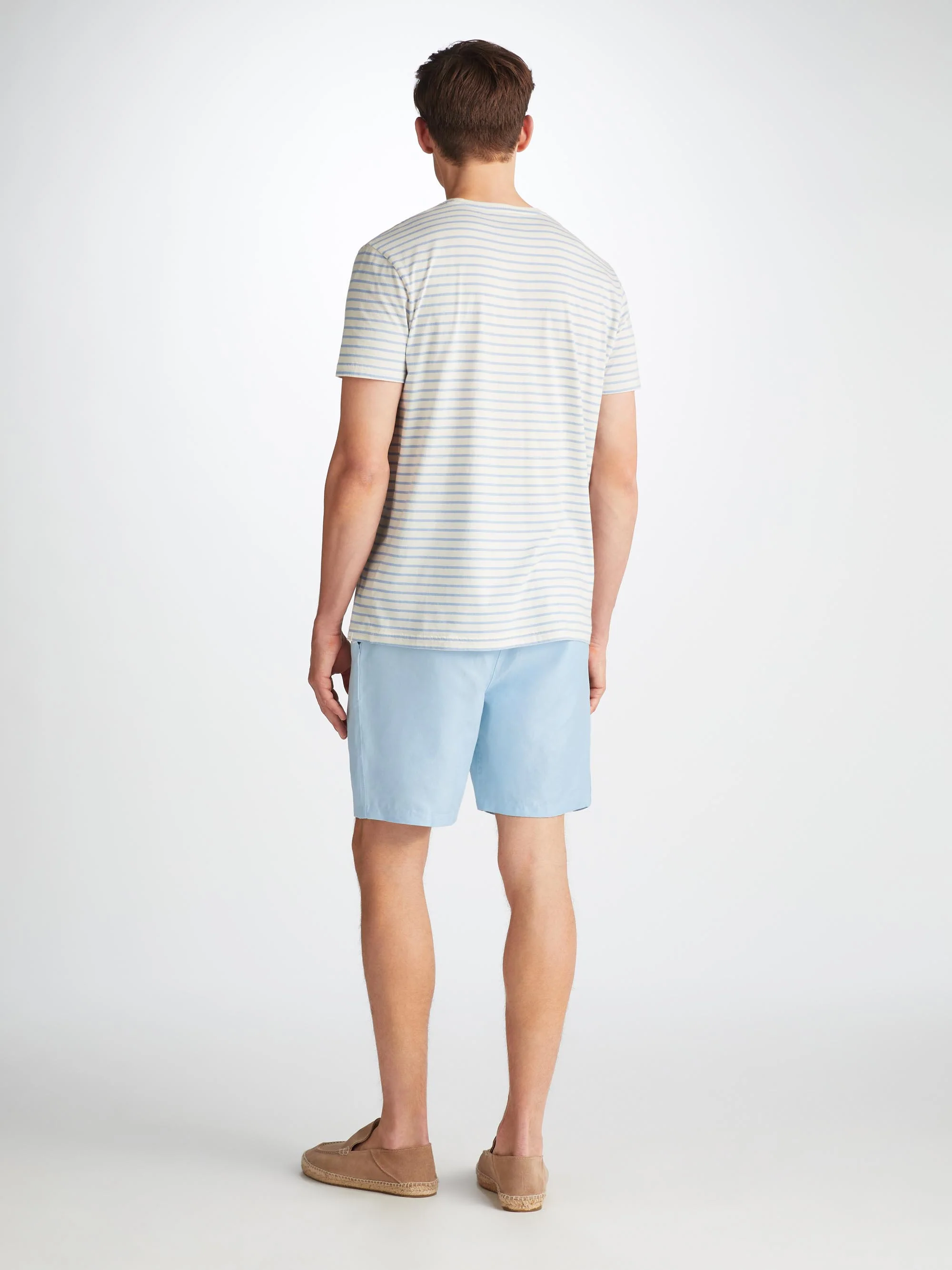 Men's Shorts Sydney Linen Blue - Image 4