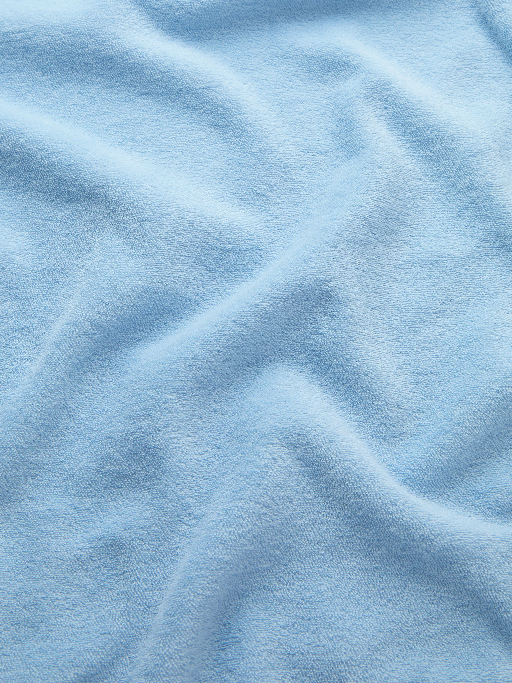 Men's Shorts Teddy Cotton Towelling Light Blue - Image 5