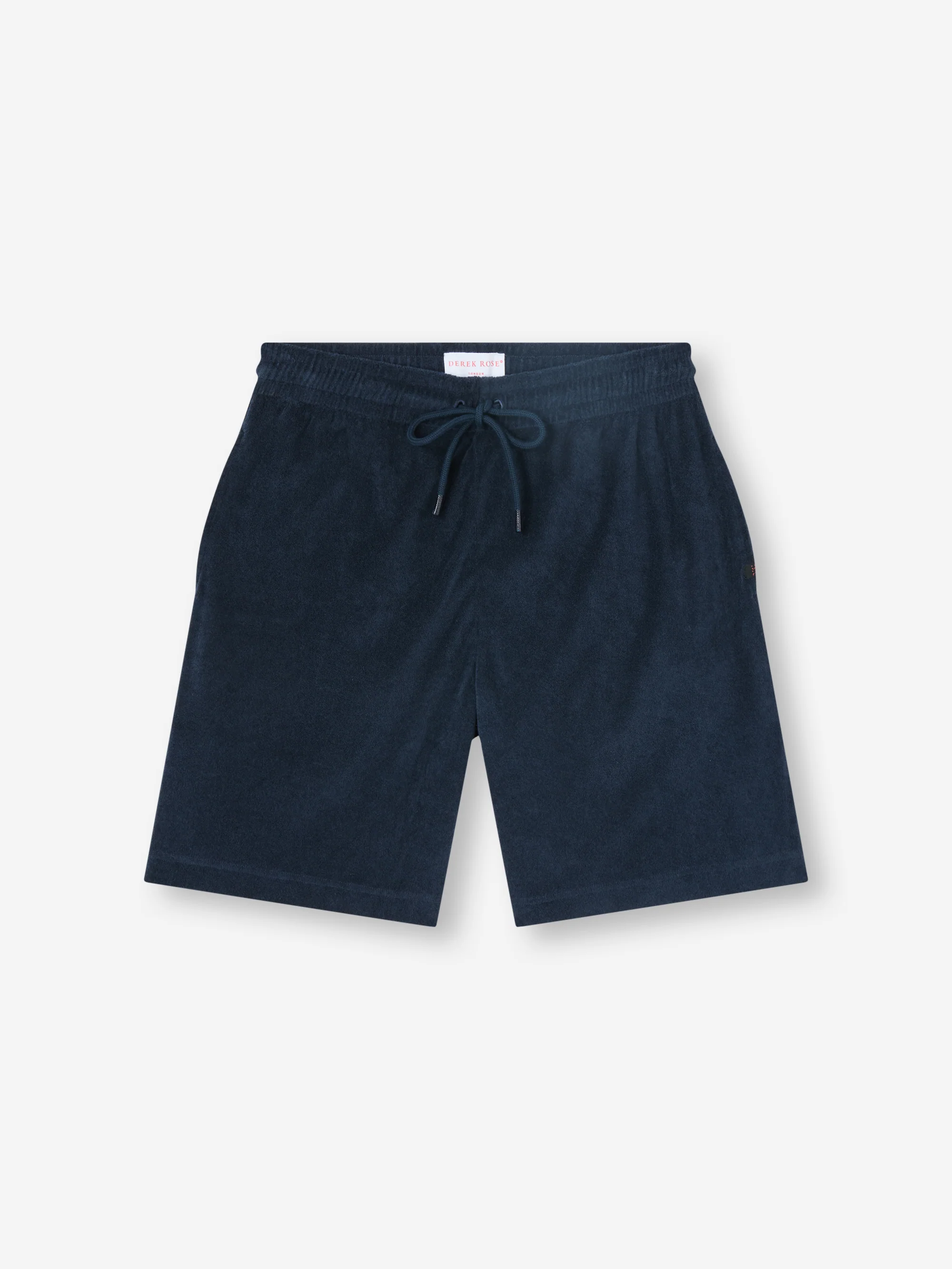 Men's Shorts Teddy Cotton Towelling Navy Blue - Image 5